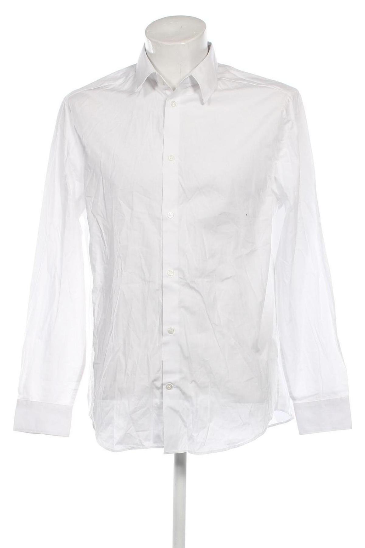 Ανδρικό πουκάμισο H&M, Μέγεθος L, Χρώμα Λευκό, Τιμή 23,53 €
