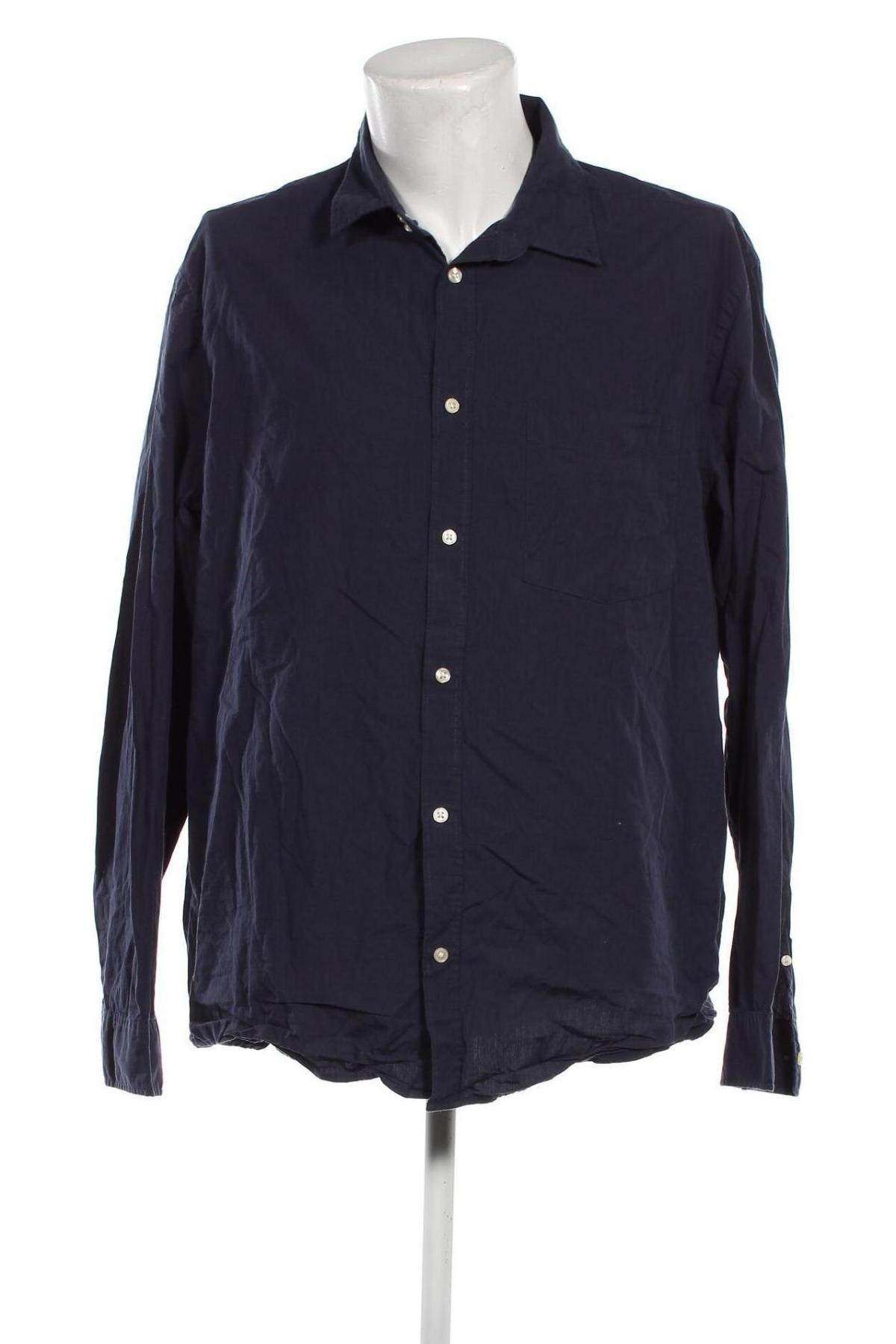 Ανδρικό πουκάμισο H&M L.O.G.G., Μέγεθος XXL, Χρώμα Μπλέ, Τιμή 7,89 €
