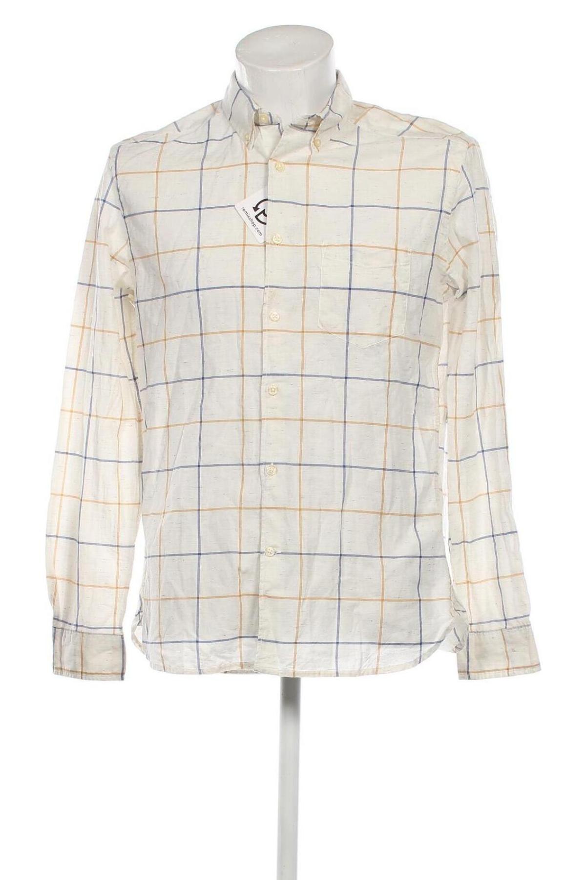Ανδρικό πουκάμισο H&M L.O.G.G., Μέγεθος M, Χρώμα Λευκό, Τιμή 14,83 €