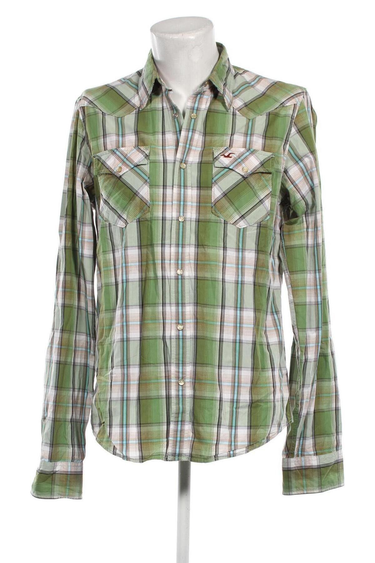 Мъжка риза Hollister, Размер XL, Цвят Многоцветен, Цена 34,00 лв.