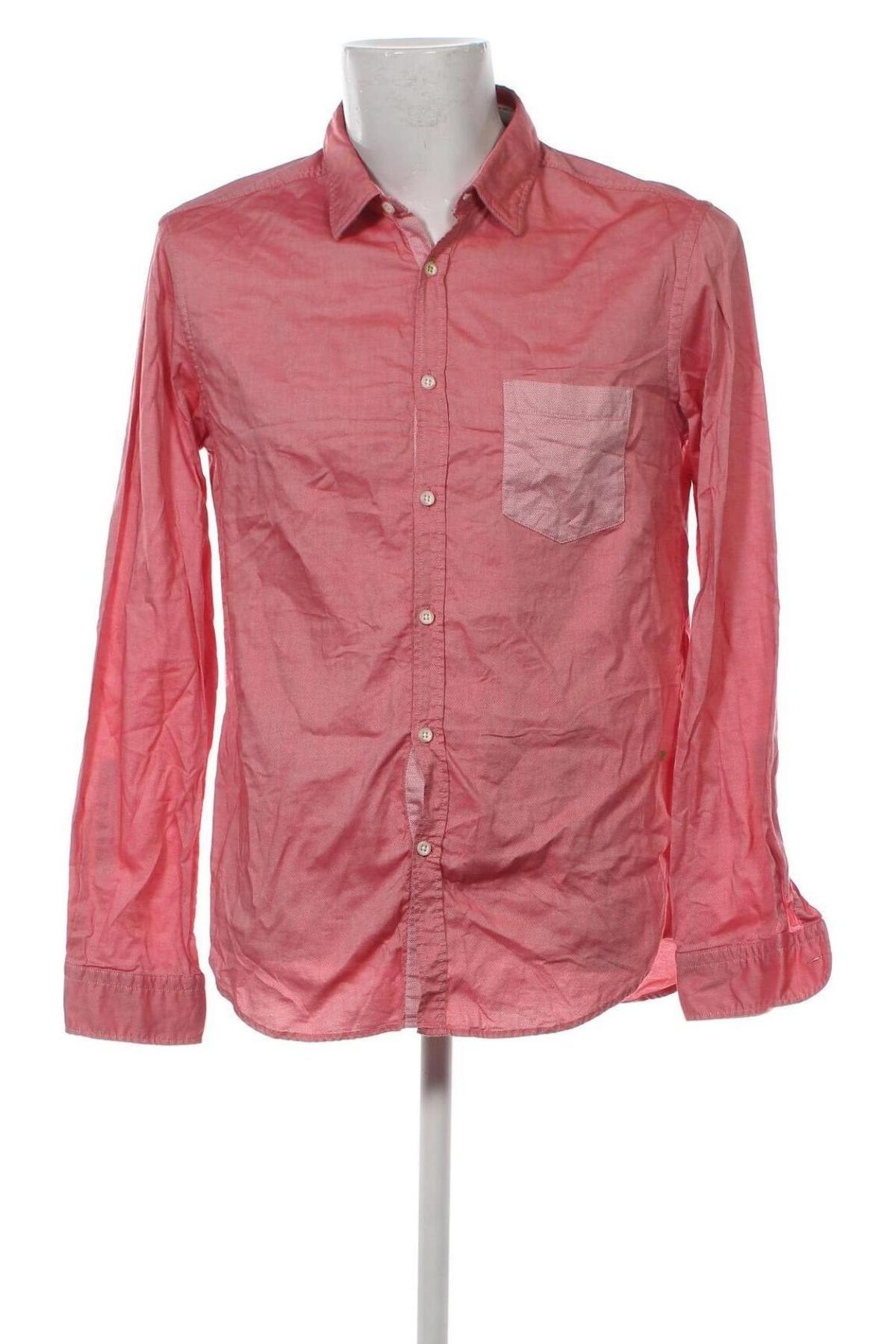 Ανδρικό πουκάμισο Hugo Boss, Μέγεθος L, Χρώμα Κόκκινο, Τιμή 67,45 €