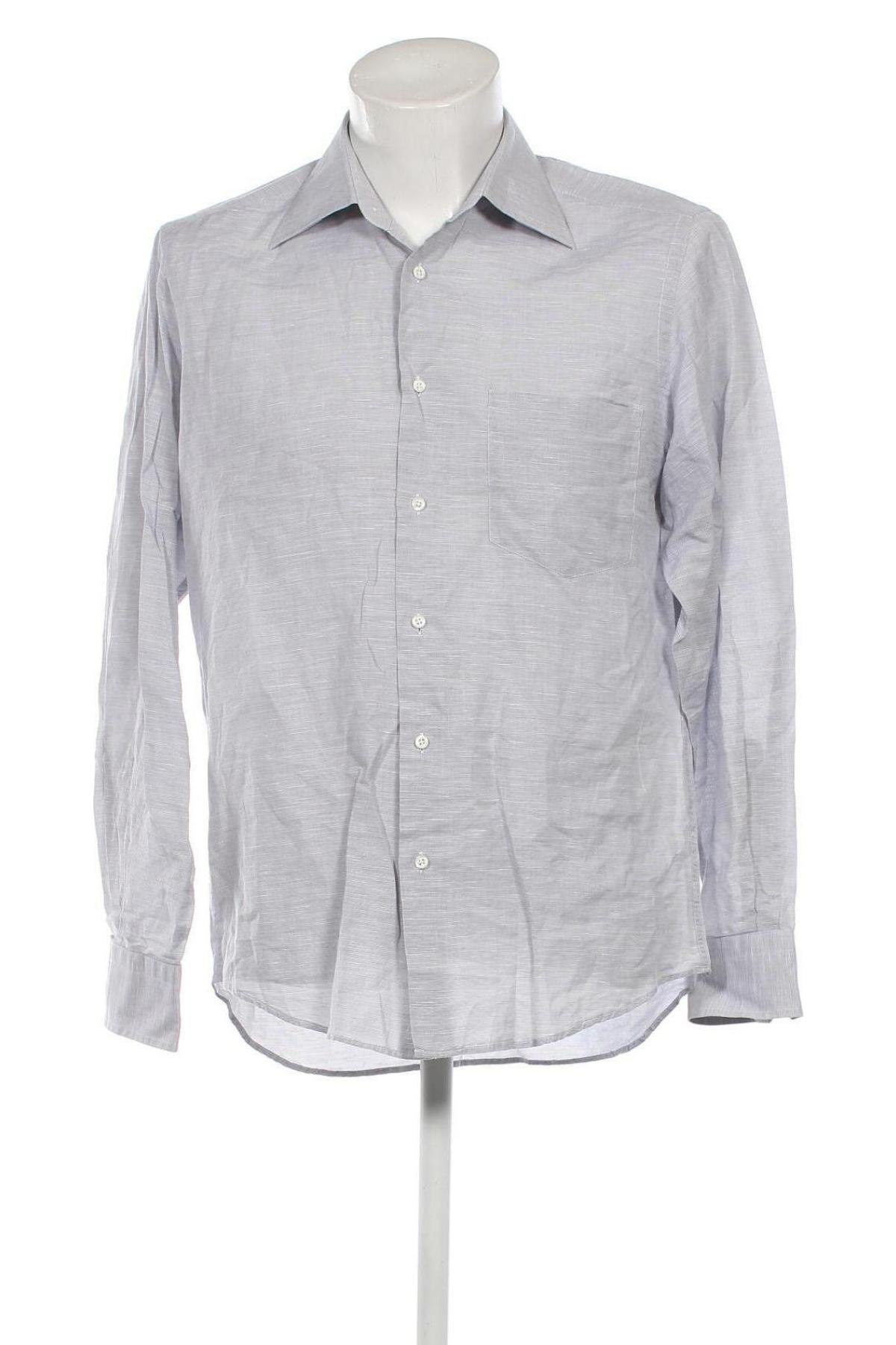 Мъжка риза Hugo Boss, Размер M, Цвят Сив, Цена 77,05 лв.