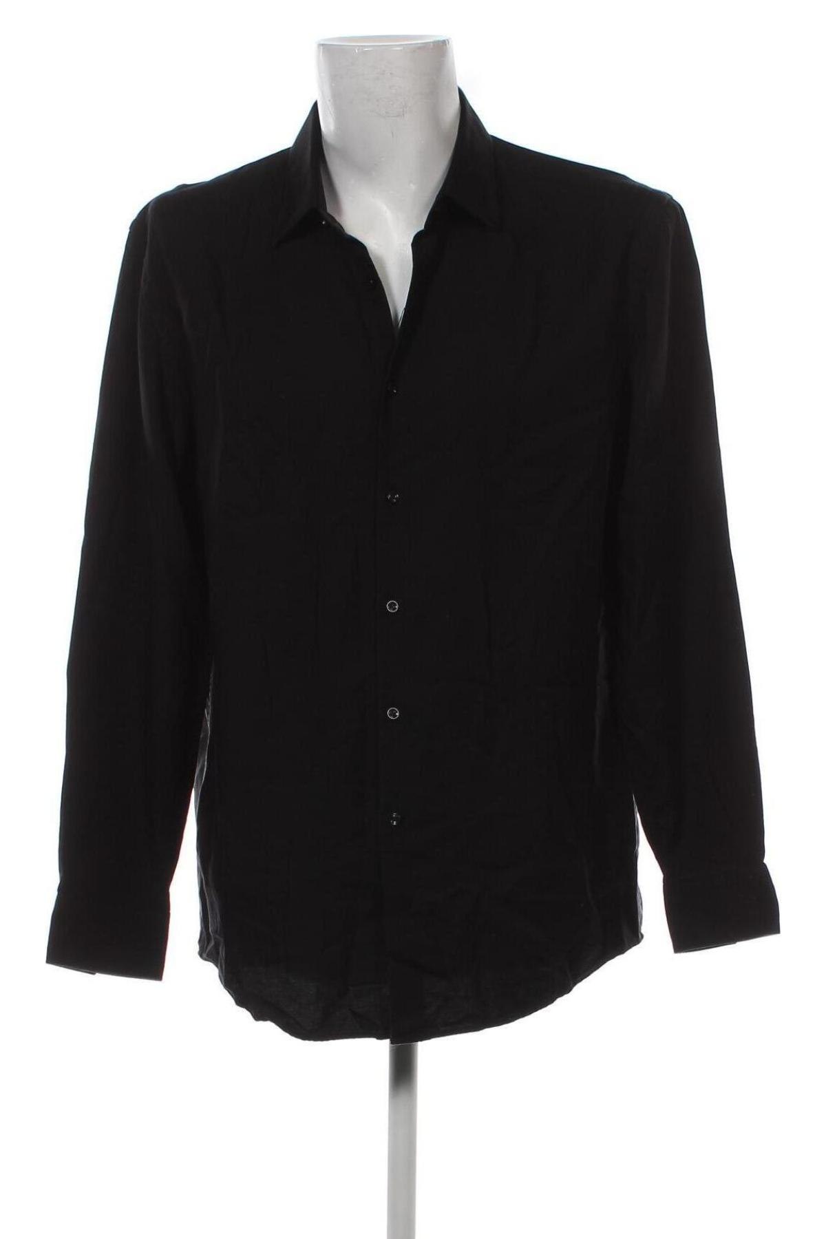 Ανδρικό πουκάμισο Hugo Boss, Μέγεθος XXL, Χρώμα Μαύρο, Τιμή 101,32 €