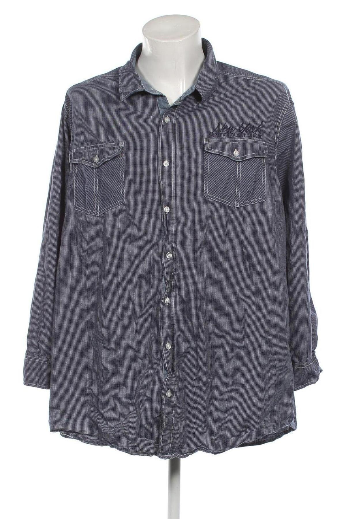 Ανδρικό πουκάμισο Identic, Μέγεθος 3XL, Χρώμα Μπλέ, Τιμή 13,63 €
