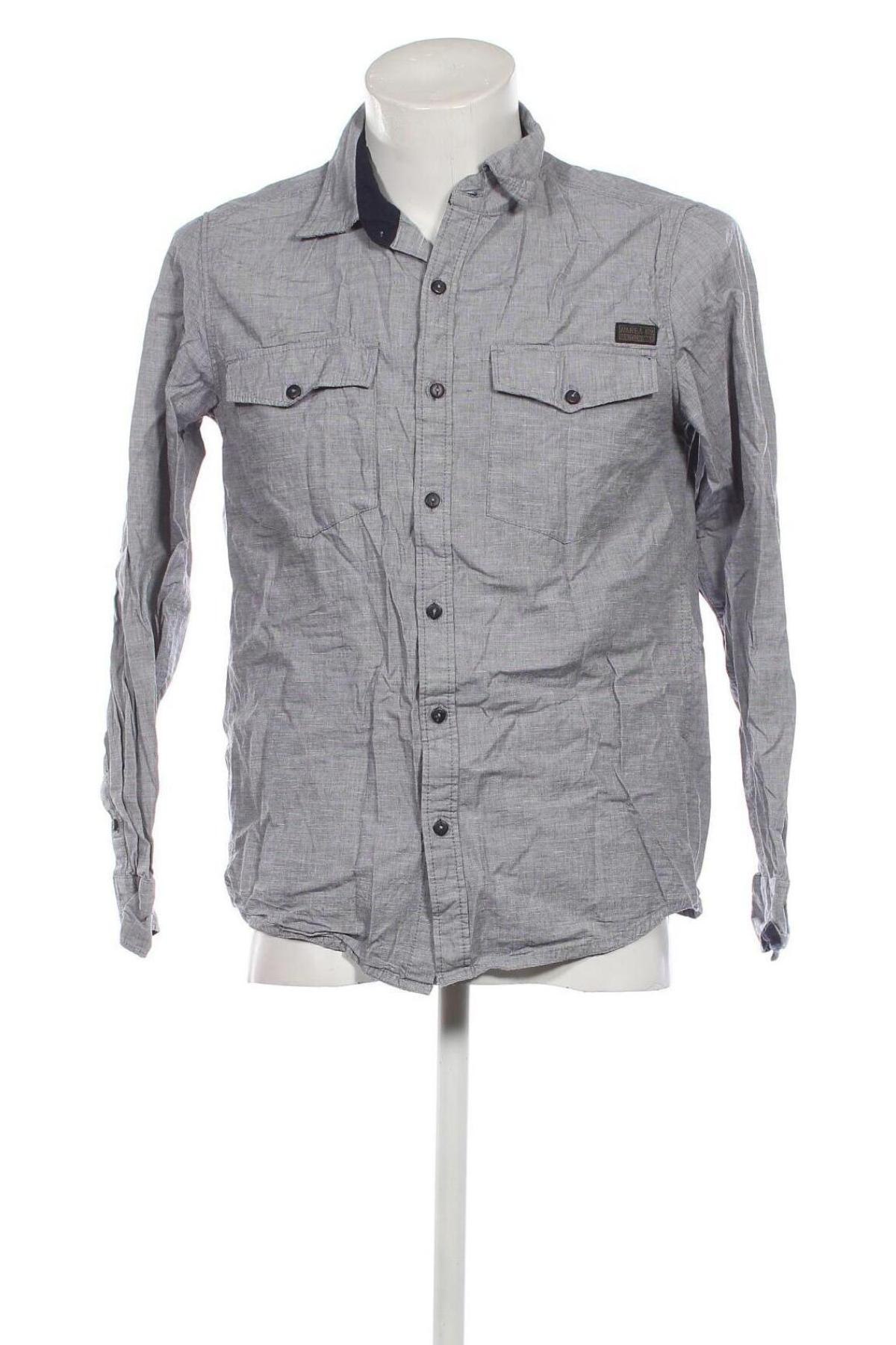Мъжка риза Jean Pascale, Размер M, Цвят Сив, Цена 8,70 лв.