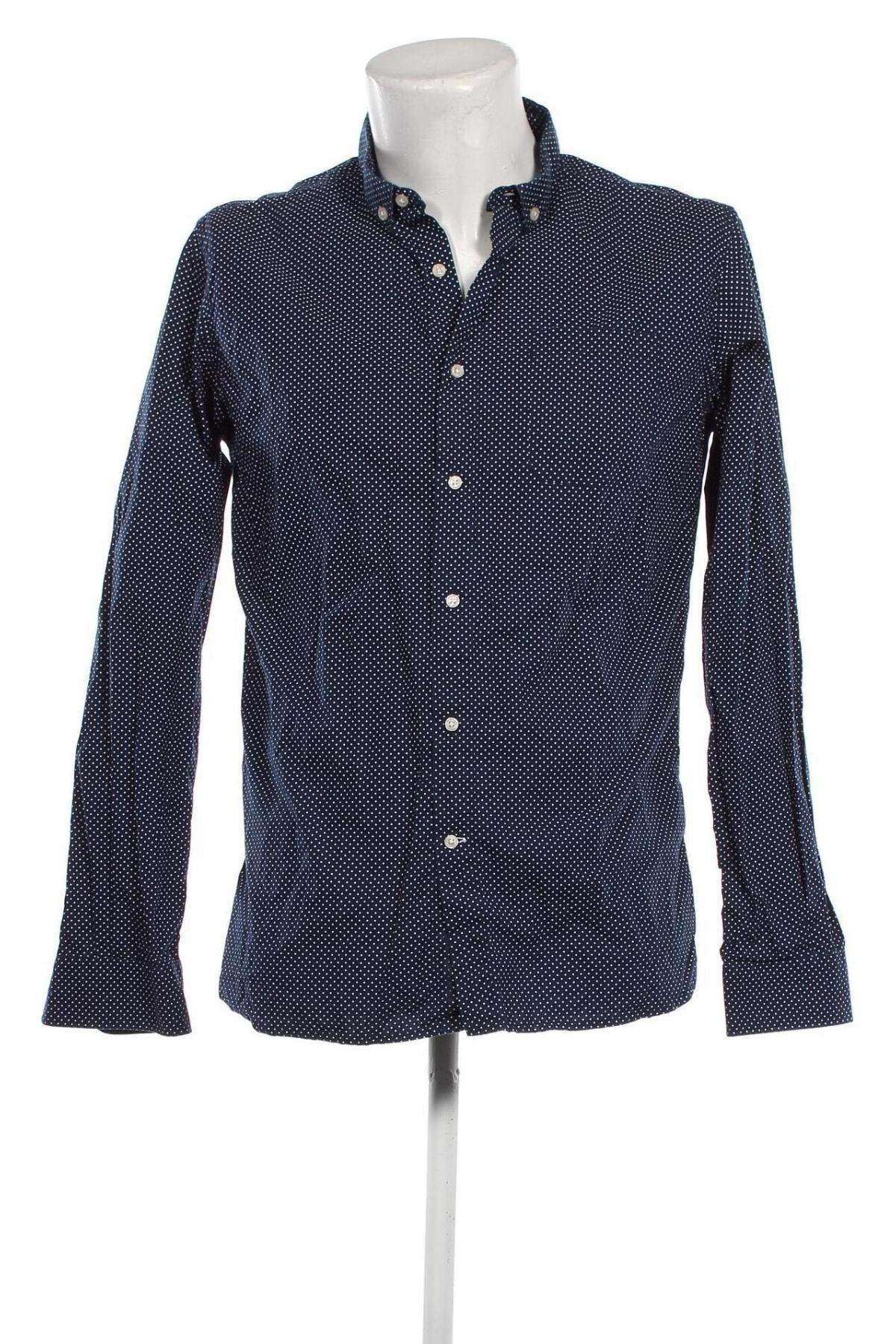 Ανδρικό πουκάμισο Knowledge Cotton Apparel, Μέγεθος L, Χρώμα Μπλέ, Τιμή 23,81 €