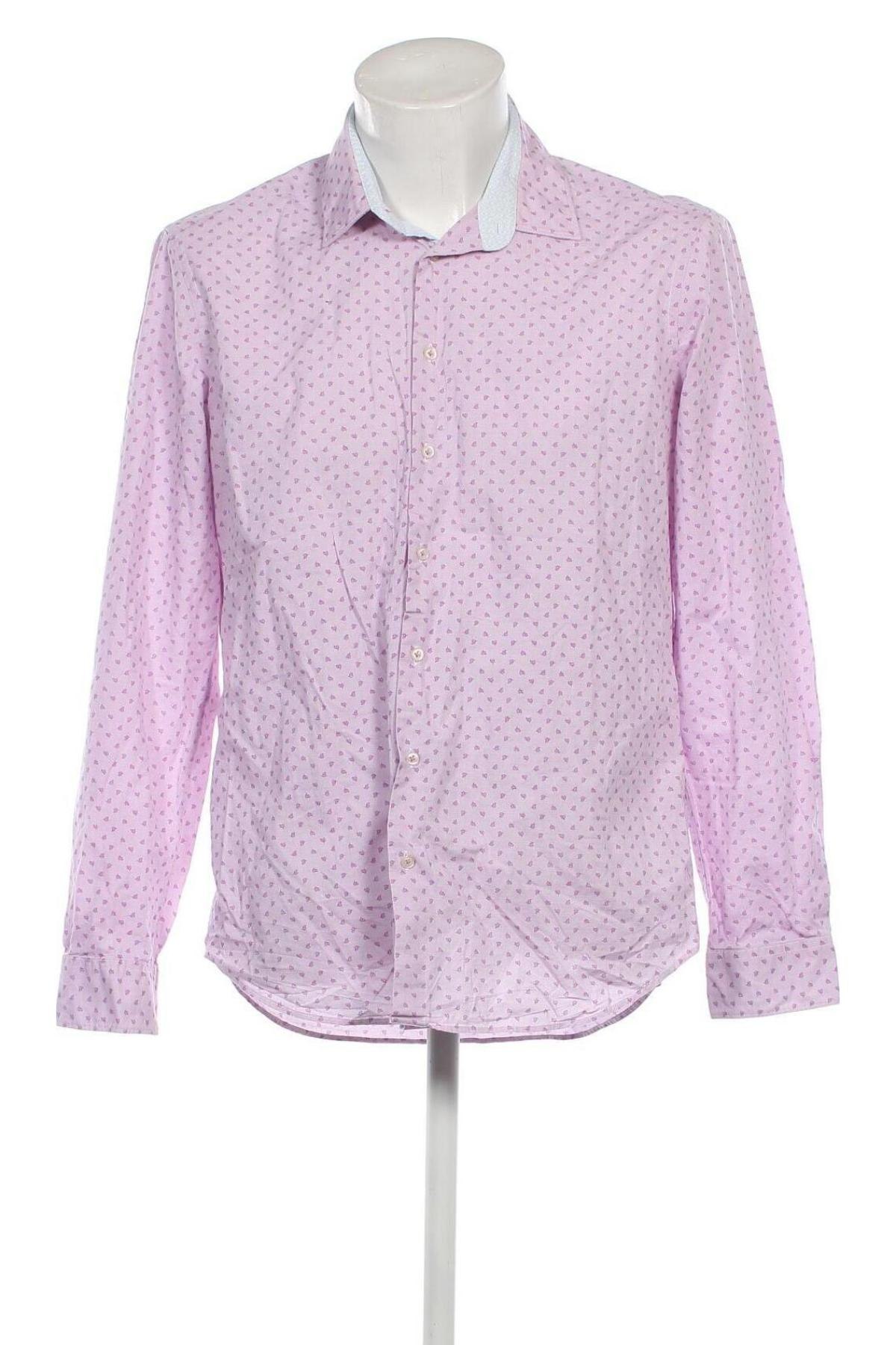 Ανδρικό πουκάμισο Lerros, Μέγεθος L, Χρώμα Βιολετί, Τιμή 20,59 €