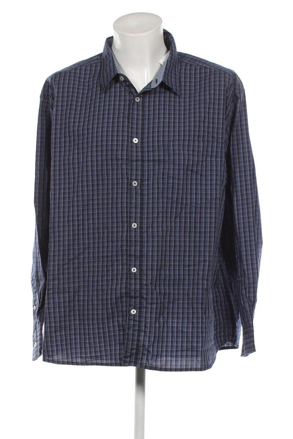 Ανδρικό πουκάμισο Luciano, Μέγεθος 5XL, Χρώμα Μπλέ, Τιμή 21,03 €