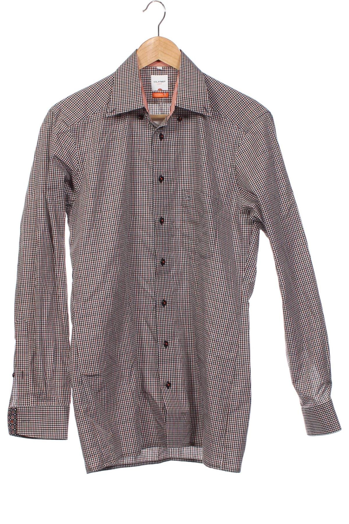 Ανδρικό πουκάμισο Olymp, Μέγεθος S, Χρώμα Γκρί, Τιμή 17,35 €