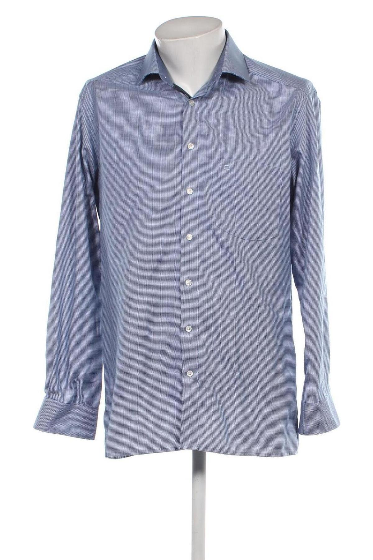 Ανδρικό πουκάμισο Olymp, Μέγεθος L, Χρώμα Μπλέ, Τιμή 30,96 €
