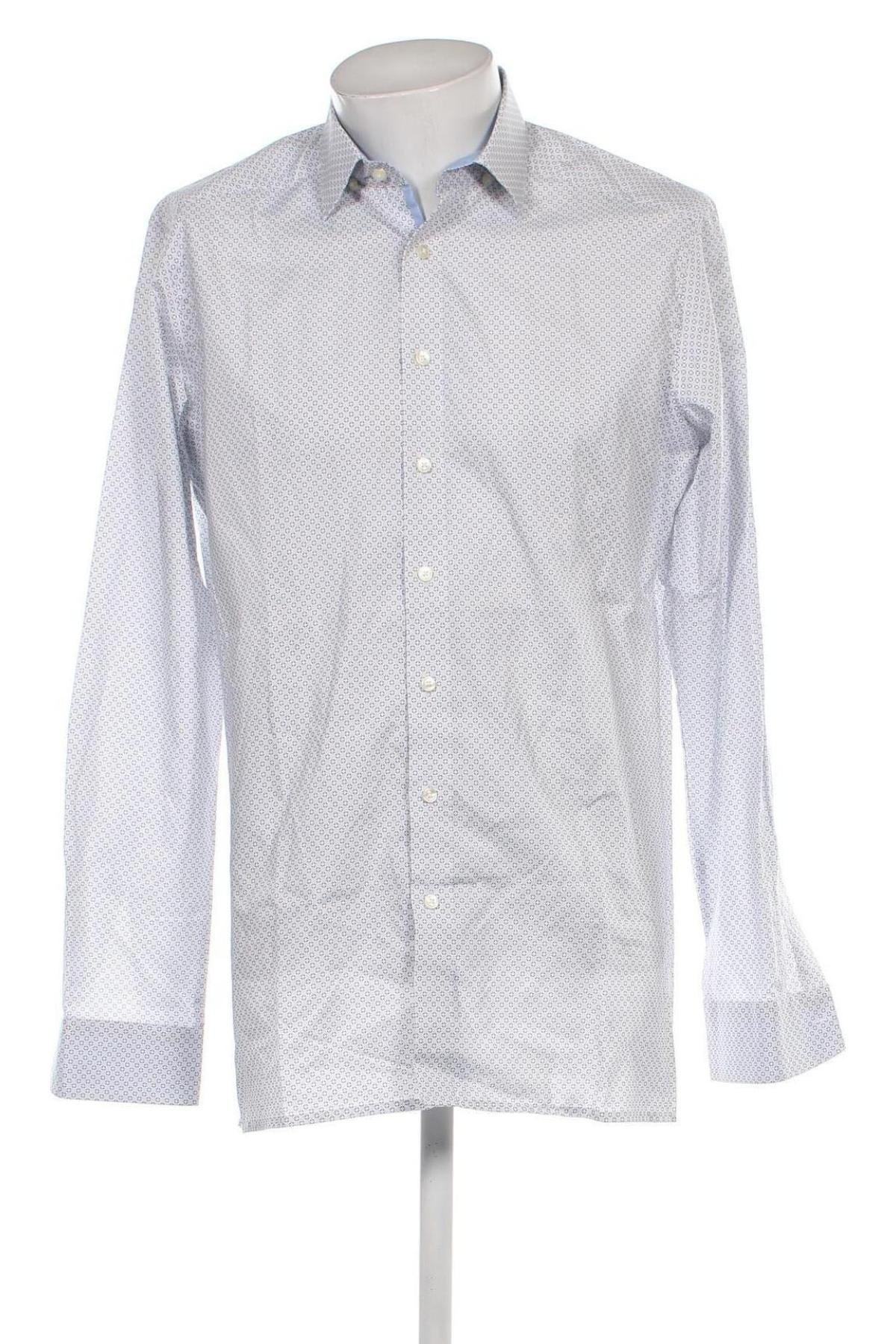 Ανδρικό πουκάμισο Olymp, Μέγεθος L, Χρώμα Λευκό, Τιμή 33,00 €