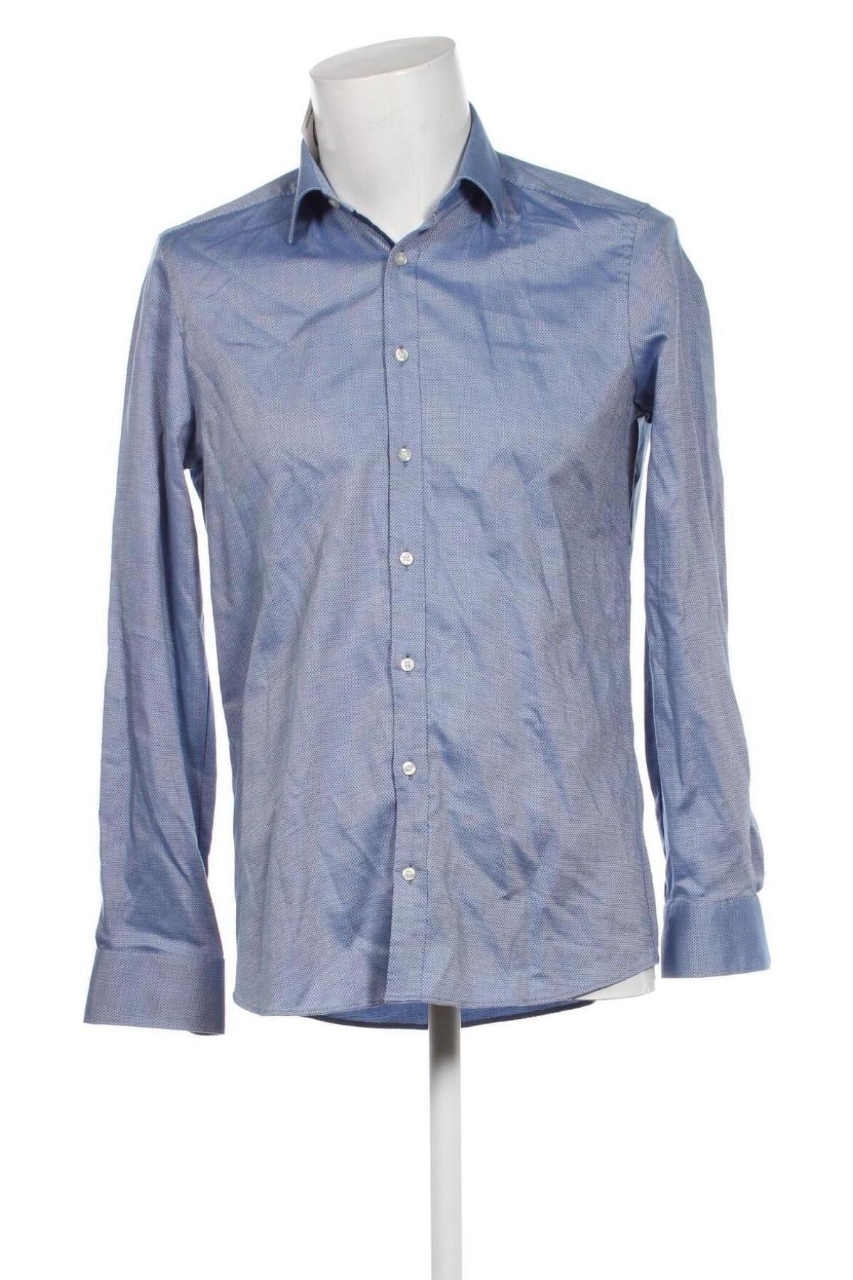 Ανδρικό πουκάμισο Olymp, Μέγεθος M, Χρώμα Μπλέ, Τιμή 27,56 €