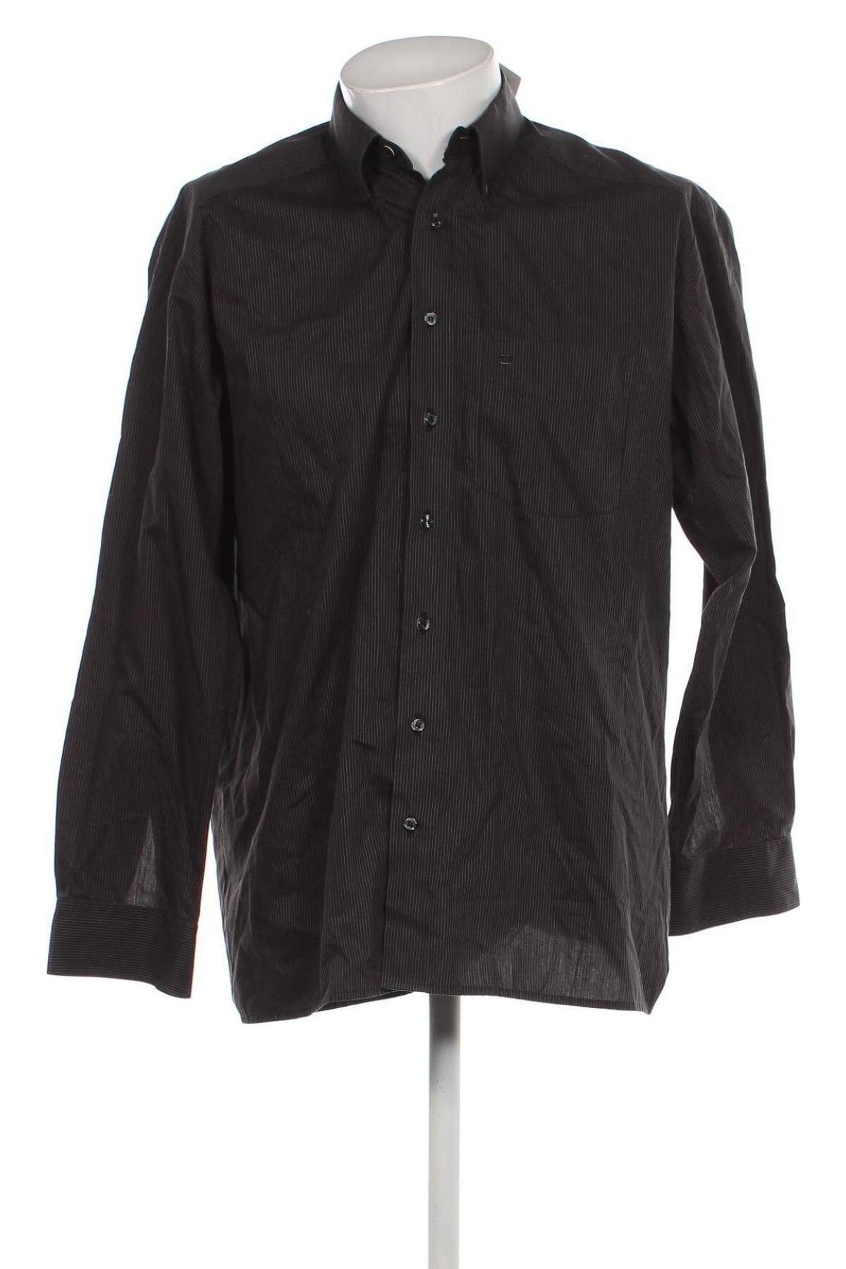 Ανδρικό πουκάμισο Olymp, Μέγεθος L, Χρώμα Μαύρο, Τιμή 31,98 €