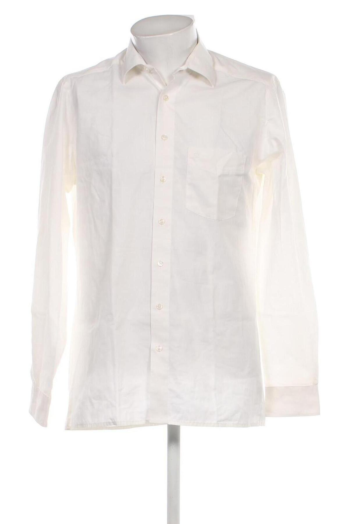 Ανδρικό πουκάμισο Olymp, Μέγεθος L, Χρώμα Εκρού, Τιμή 34,02 €