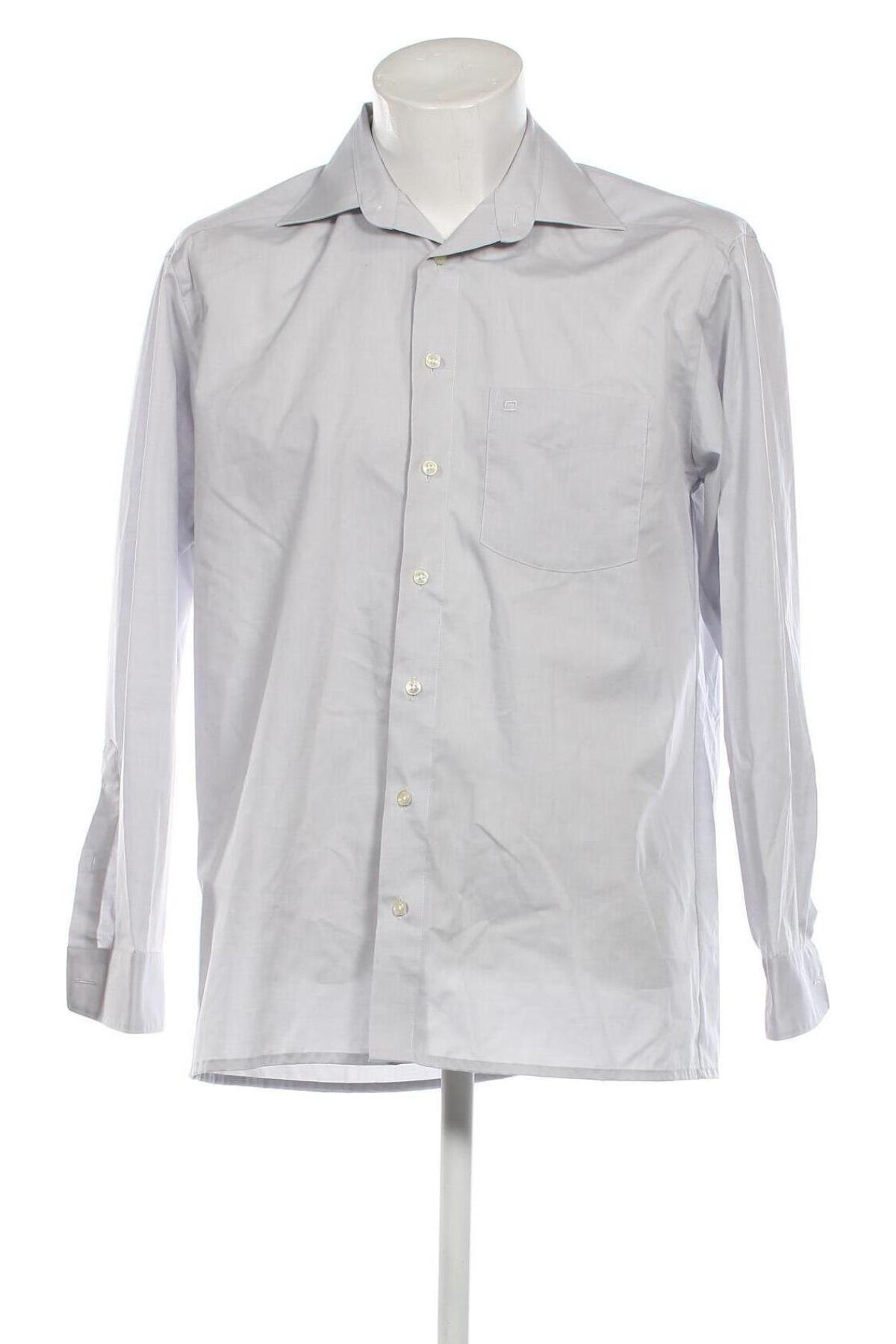 Ανδρικό πουκάμισο Olymp, Μέγεθος L, Χρώμα Μπλέ, Τιμή 26,46 €