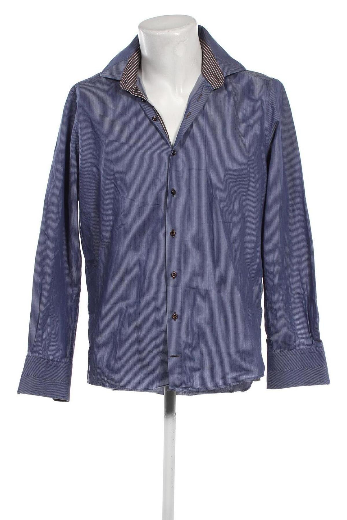 Ανδρικό πουκάμισο Pierre Cardin, Μέγεθος L, Χρώμα Μπλέ, Τιμή 29,94 €