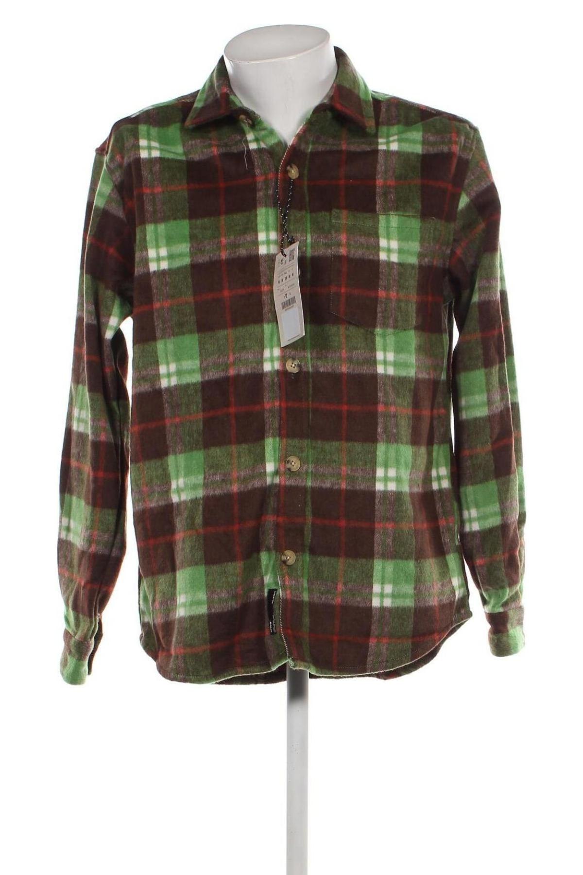 Ανδρικό πουκάμισο Pull&Bear, Μέγεθος M, Χρώμα Πολύχρωμο, Τιμή 12,80 €