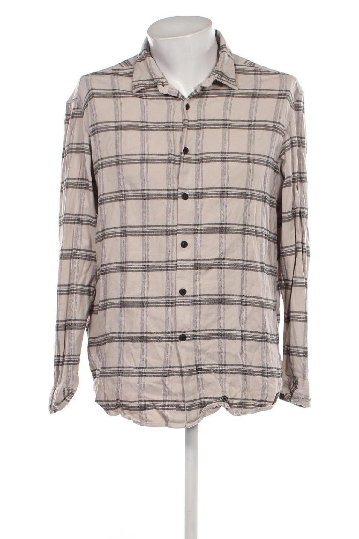 Ανδρικό πουκάμισο Pull&Bear, Μέγεθος XL, Χρώμα  Μπέζ, Τιμή 9,69 €