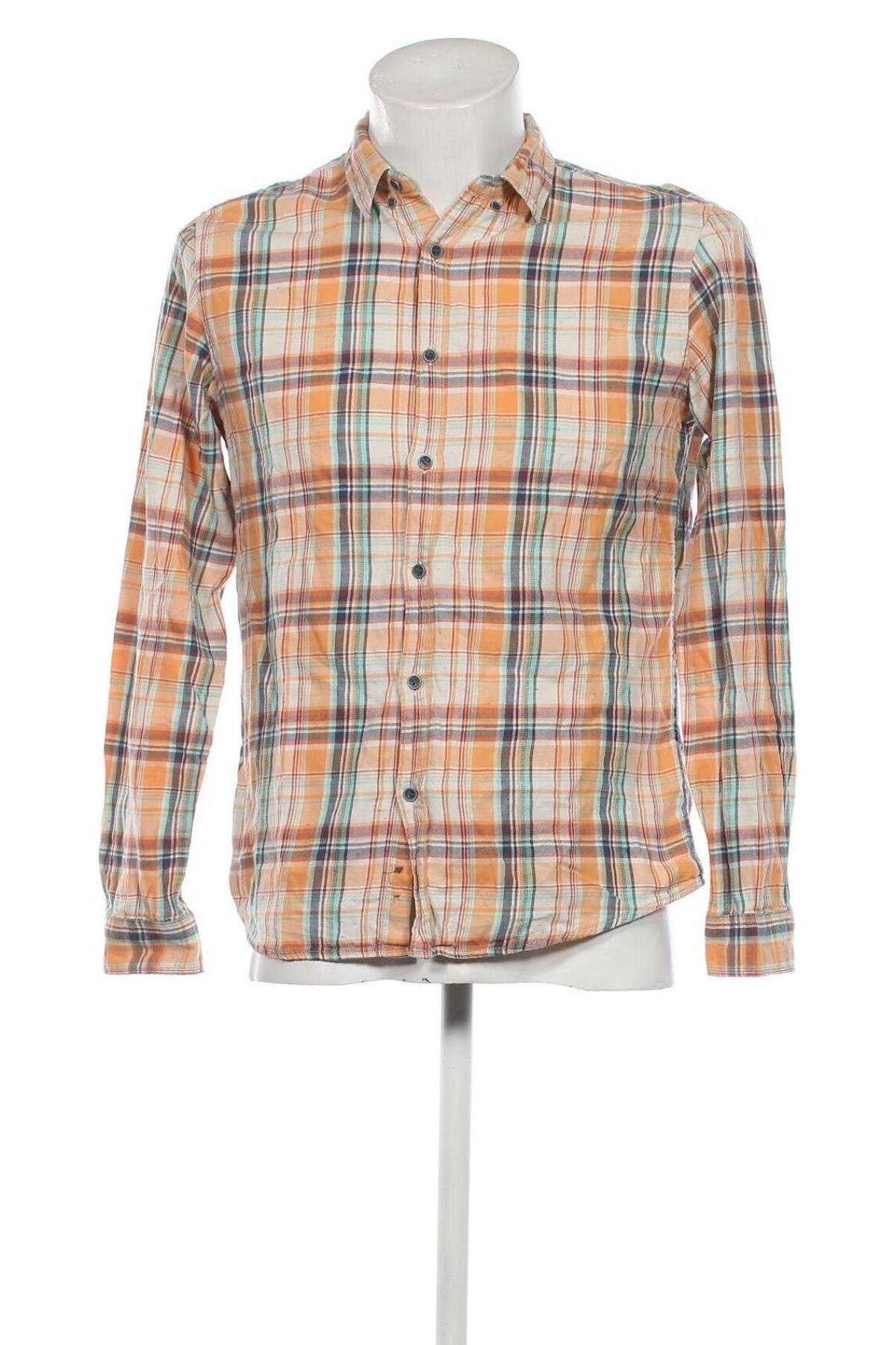 Ανδρικό πουκάμισο Pull&Bear, Μέγεθος M, Χρώμα Πολύχρωμο, Τιμή 8,10 €
