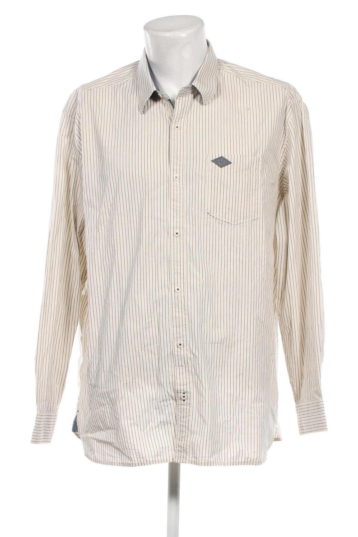 Ανδρικό πουκάμισο S.Oliver, Μέγεθος XXL, Χρώμα Λευκό, Τιμή 11,36 €