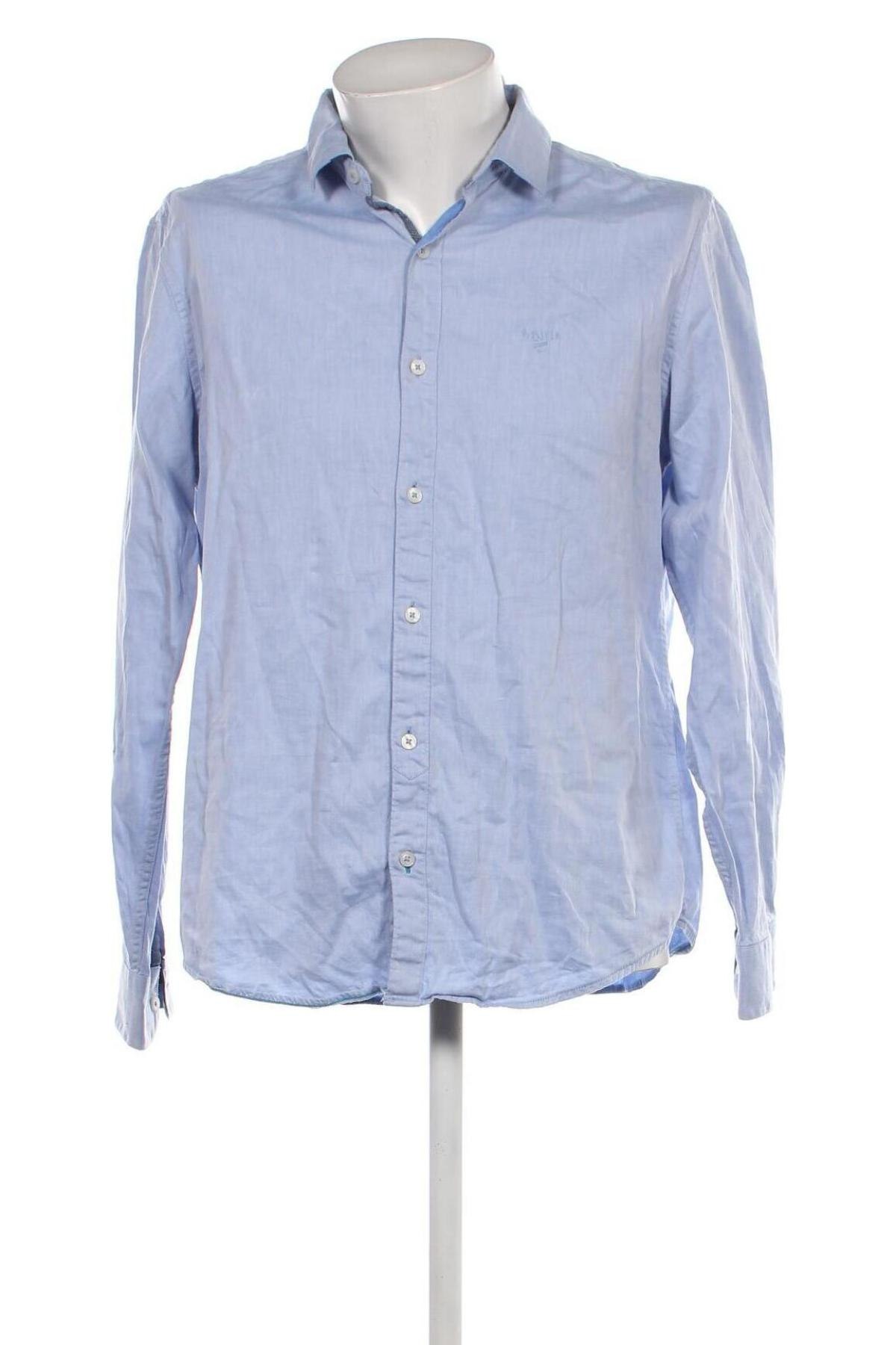 Ανδρικό πουκάμισο S.Oliver, Μέγεθος XL, Χρώμα Μπλέ, Τιμή 21,03 €