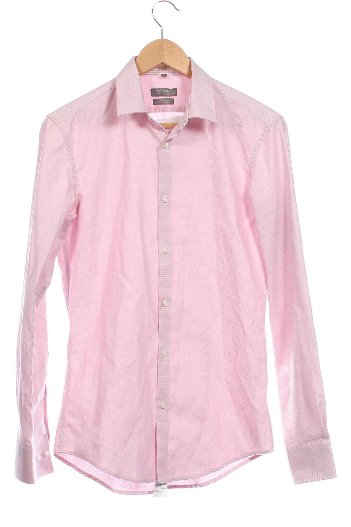 Ανδρικό πουκάμισο Schiesser, Μέγεθος S, Χρώμα Ρόζ , Τιμή 5,26 €