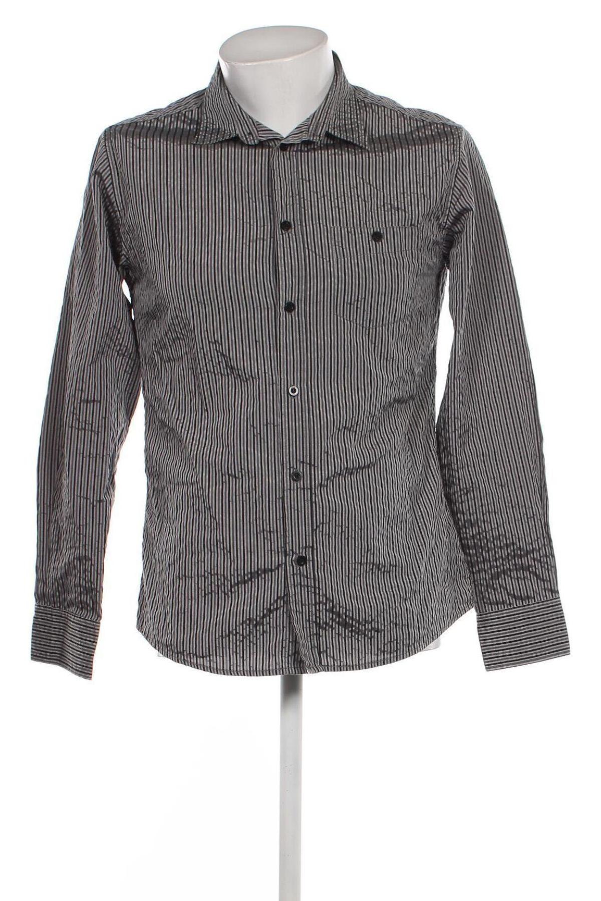 Ανδρικό πουκάμισο Smog, Μέγεθος M, Χρώμα Γκρί, Τιμή 6,28 €