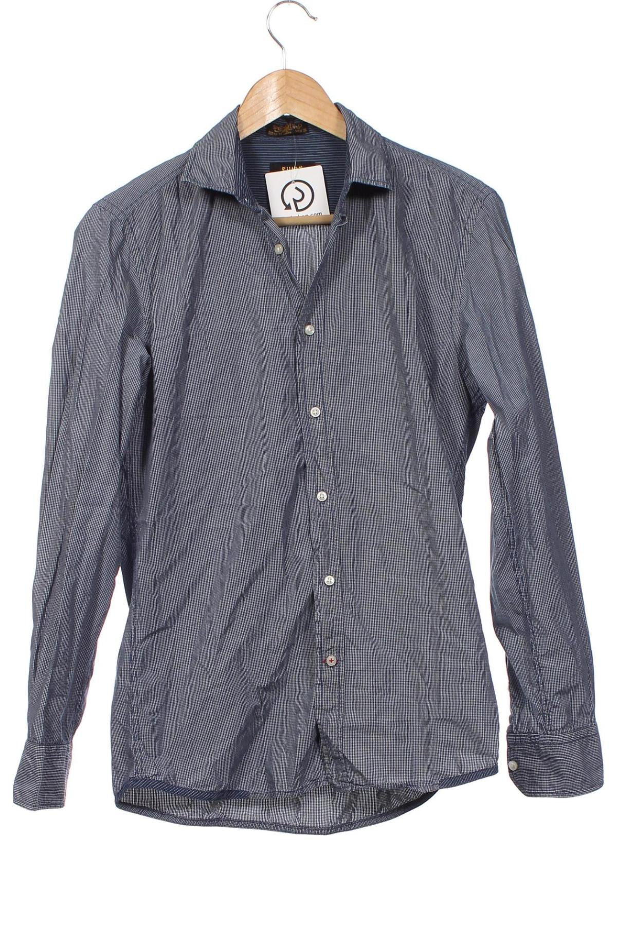 Ανδρικό πουκάμισο Springfield, Μέγεθος S, Χρώμα Μπλέ, Τιμή 12,17 €
