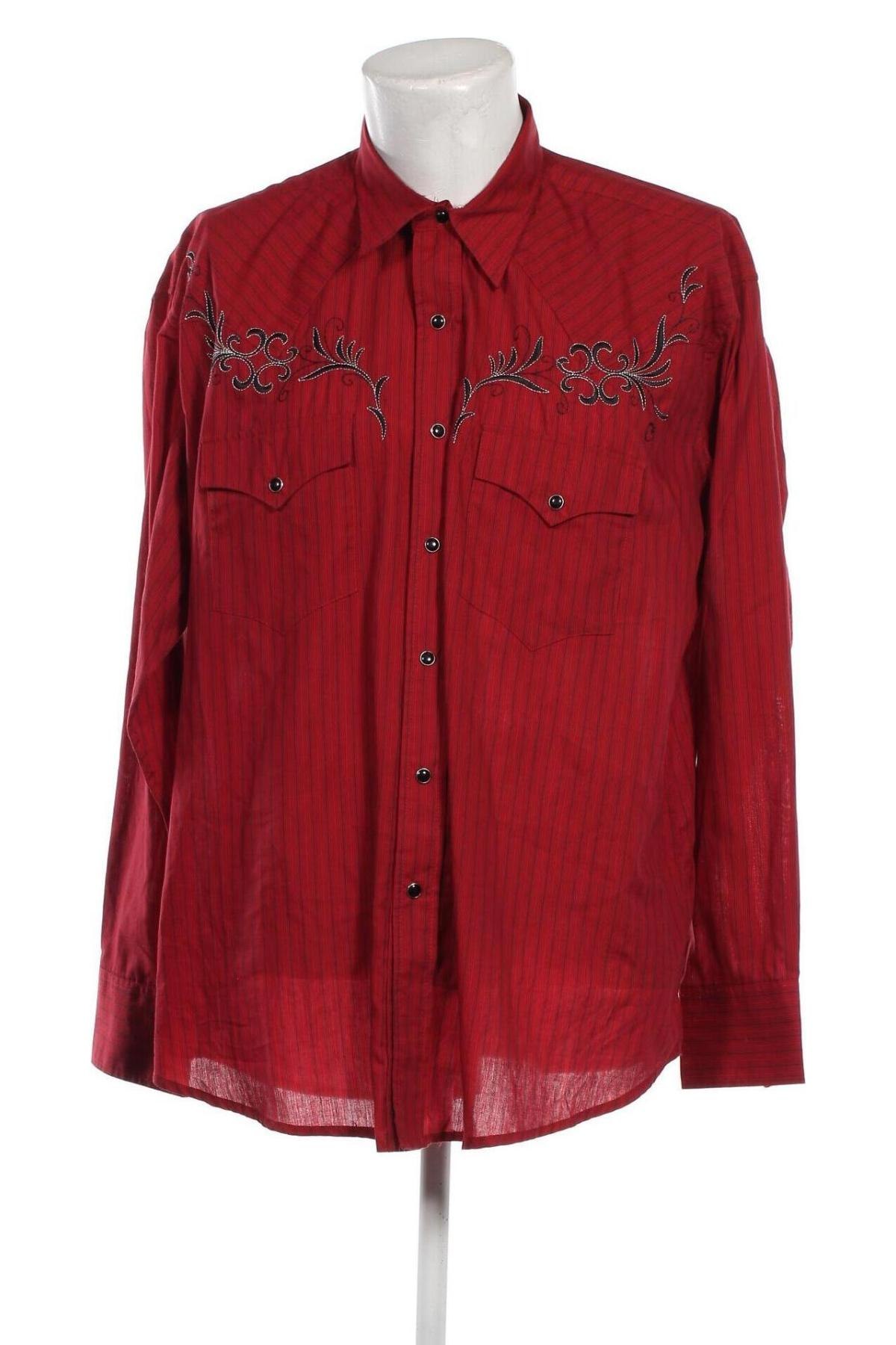 Мъжка риза Stars & Stripes, Размер XXL, Цвят Червен, Цена 18,36 лв.