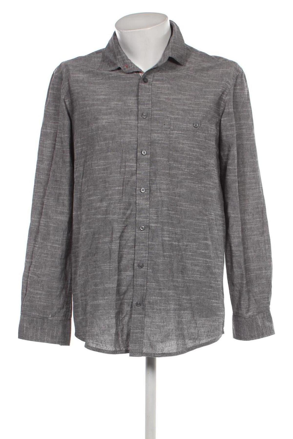 Ανδρικό πουκάμισο Straight Up, Μέγεθος M, Χρώμα Γκρί, Τιμή 6,28 €