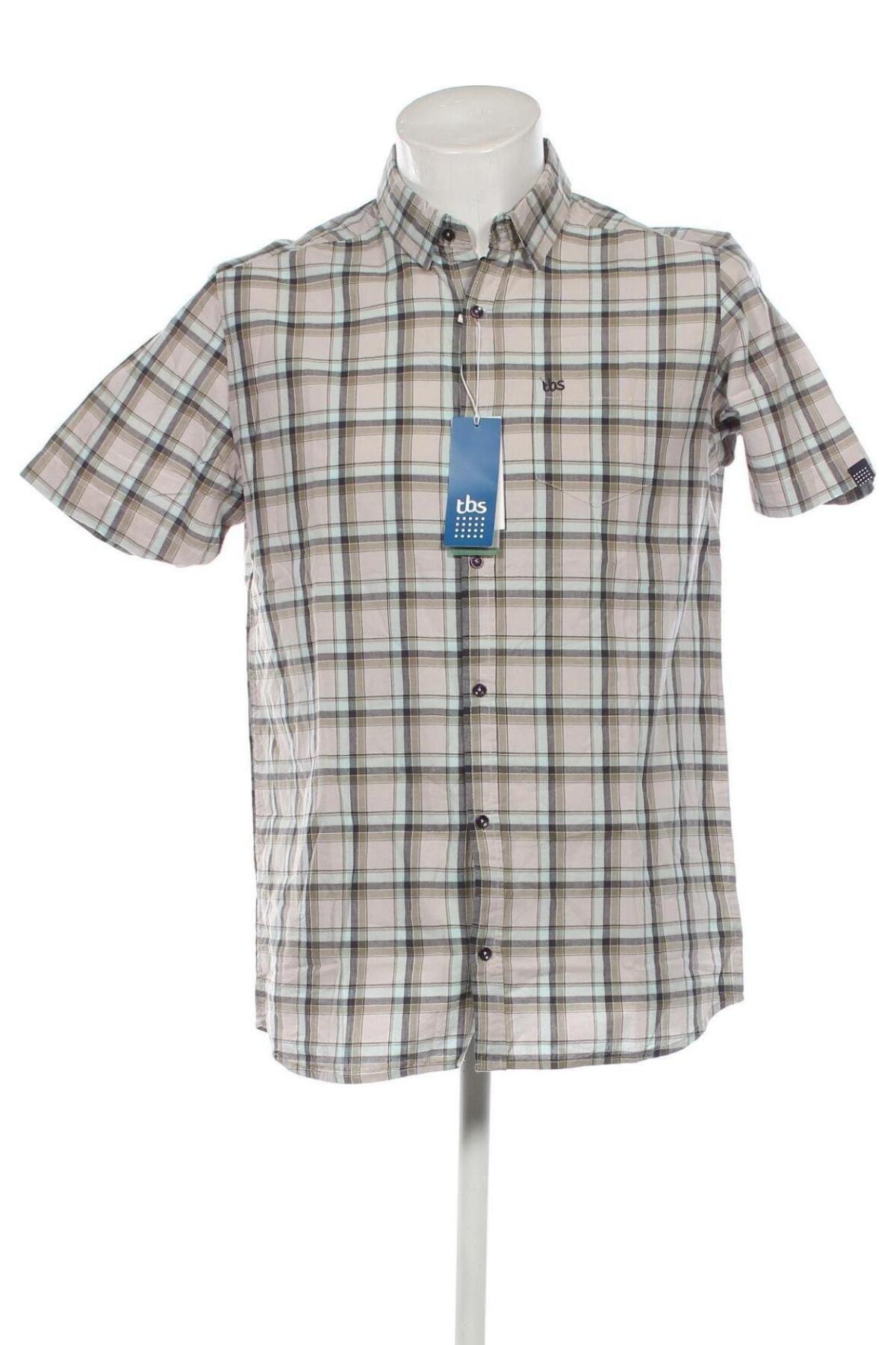 Ανδρικό πουκάμισο Tbs, Μέγεθος M, Χρώμα Μπλέ, Τιμή 11,91 €