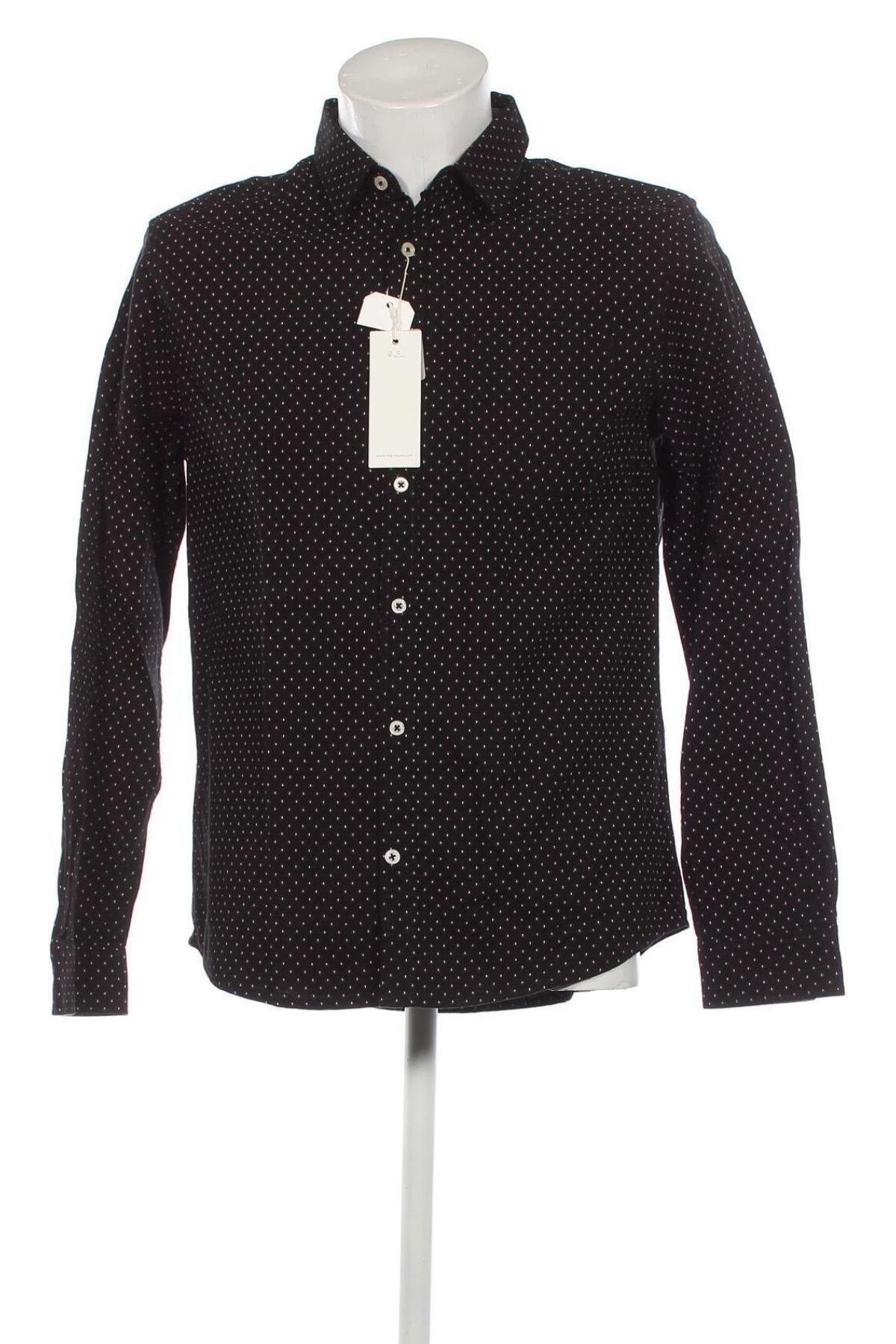 Ανδρικό πουκάμισο Tom Tailor, Μέγεθος M, Χρώμα Μαύρο, Τιμή 21,43 €