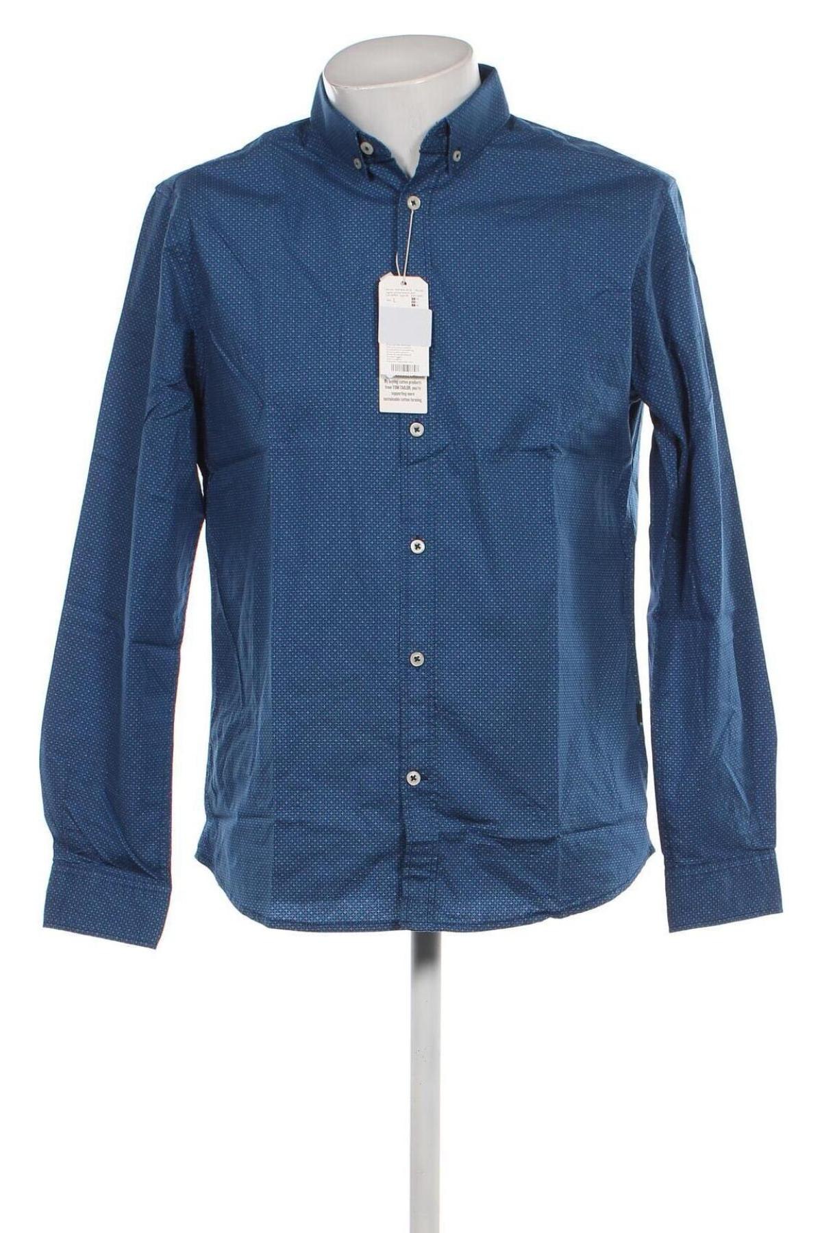 Ανδρικό πουκάμισο Tom Tailor, Μέγεθος L, Χρώμα Μπλέ, Τιμή 15,88 €