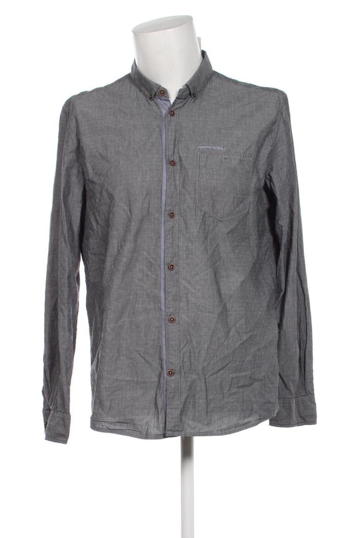 Ανδρικό πουκάμισο Tom Tailor, Μέγεθος XL, Χρώμα Γκρί, Τιμή 11,36 €