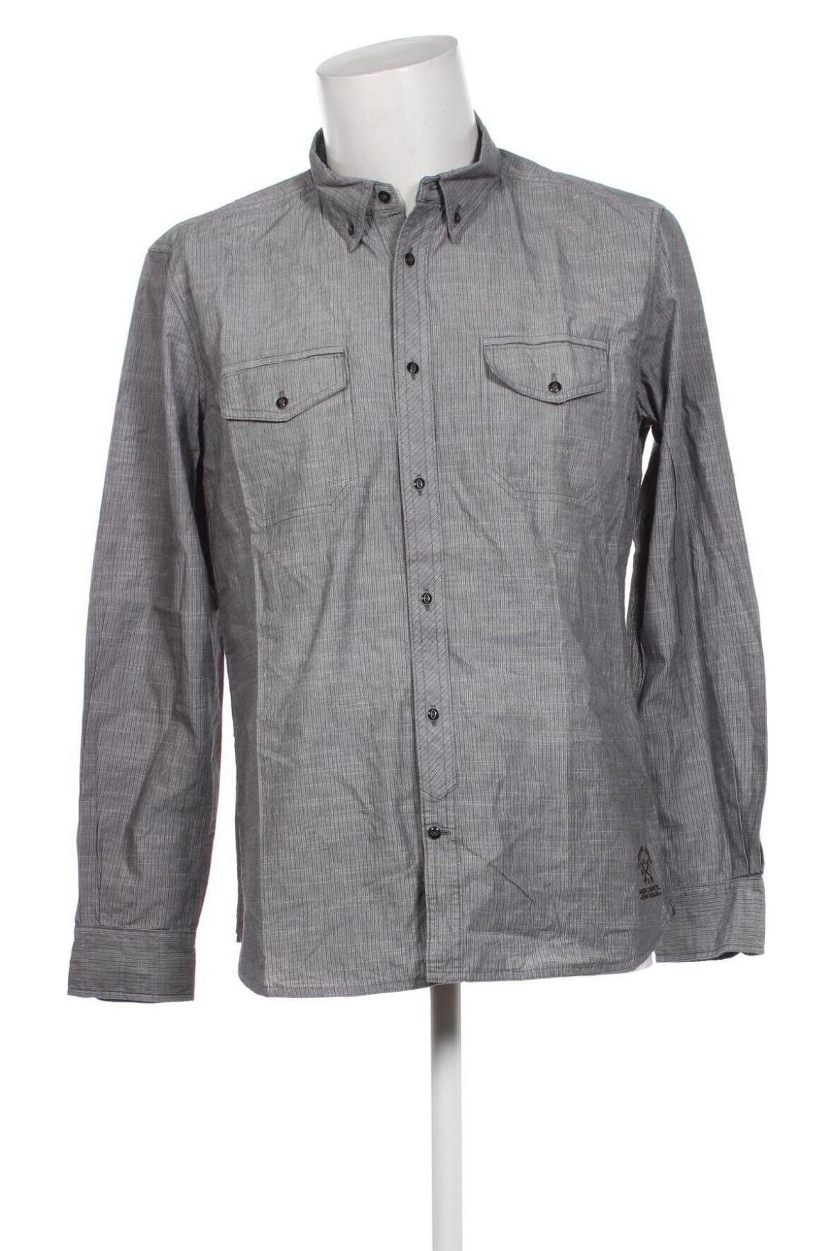 Мъжка риза Tom Tailor, Размер M, Цвят Сив, Цена 13,60 лв.