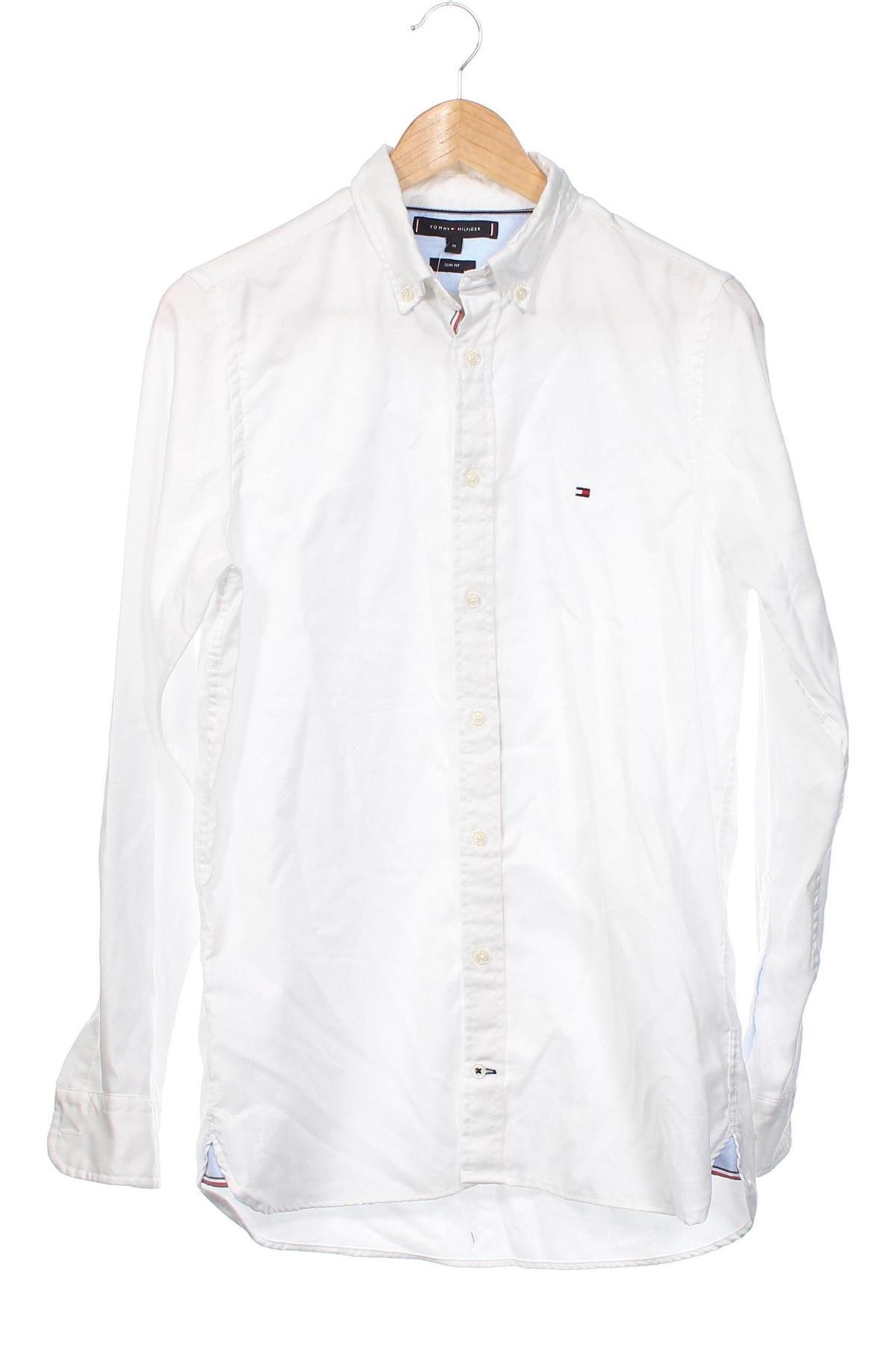 Herrenhemd Tommy Hilfiger, Größe M, Farbe Weiß, Preis 52,19 €