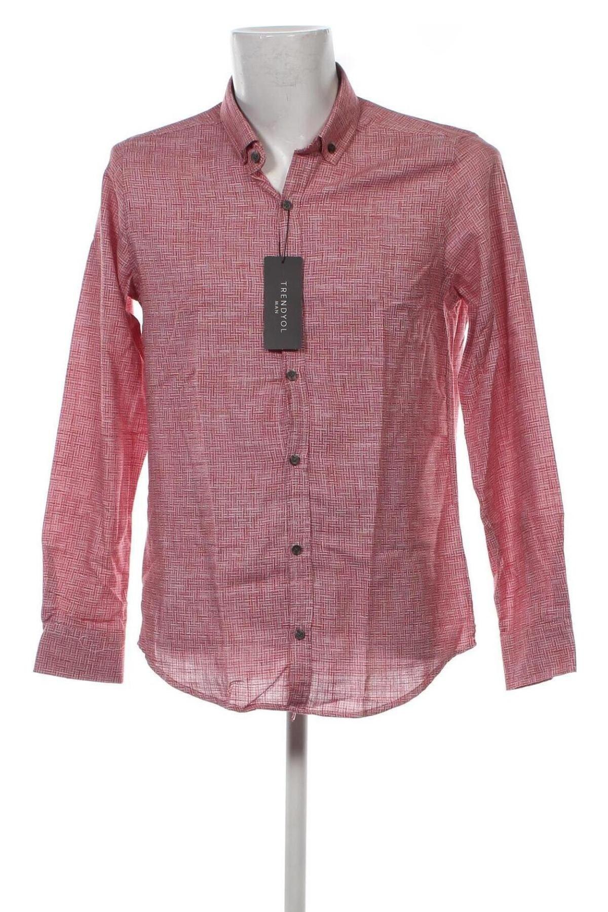 Herrenhemd Trendyol, Größe L, Farbe Rot, Preis € 19,45