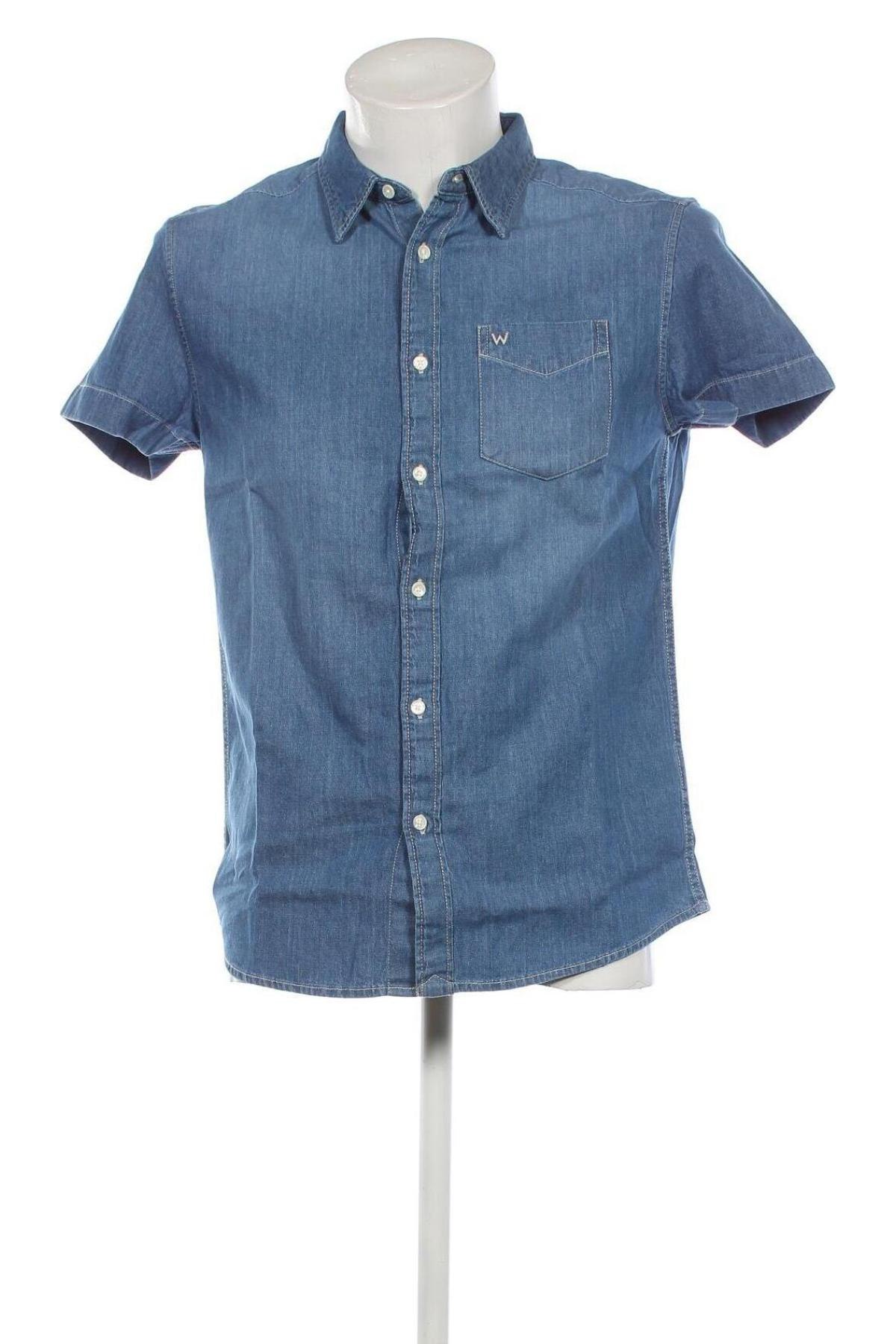 Herrenhemd Wrangler, Größe S, Farbe Blau, Preis € 20,04