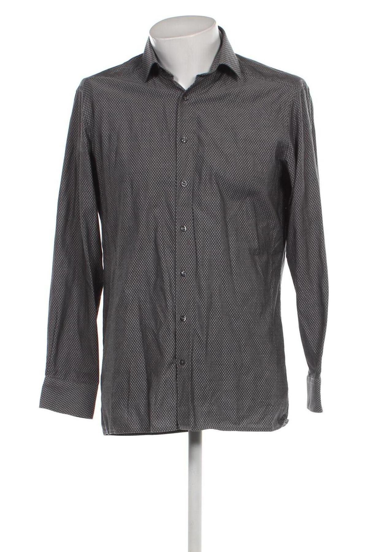 Ανδρικό πουκάμισο Yorn, Μέγεθος L, Χρώμα Γκρί, Τιμή 17,94 €