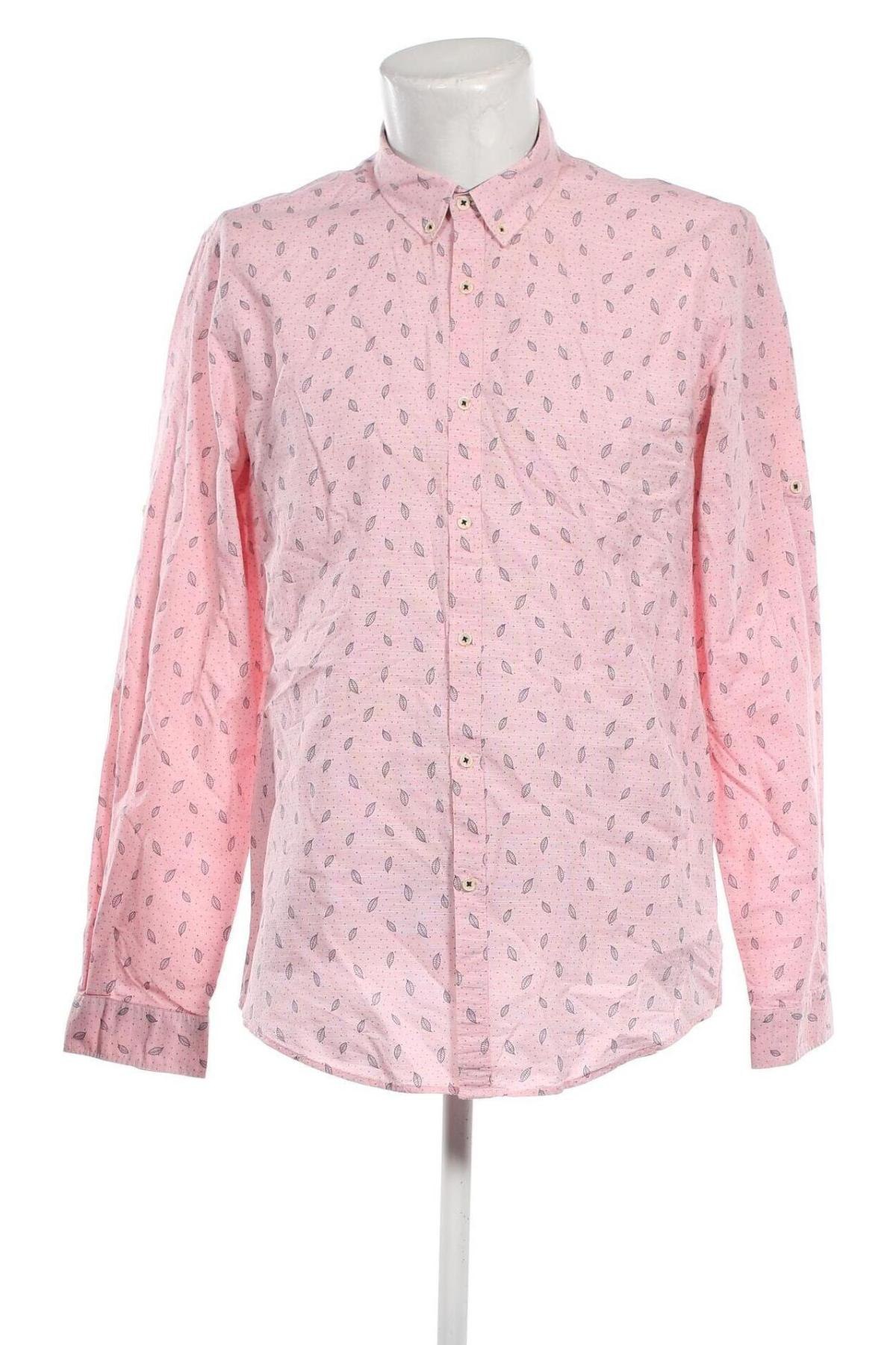 Мъжка риза Zara, Размер XL, Цвят Розов, Цена 34,00 лв.
