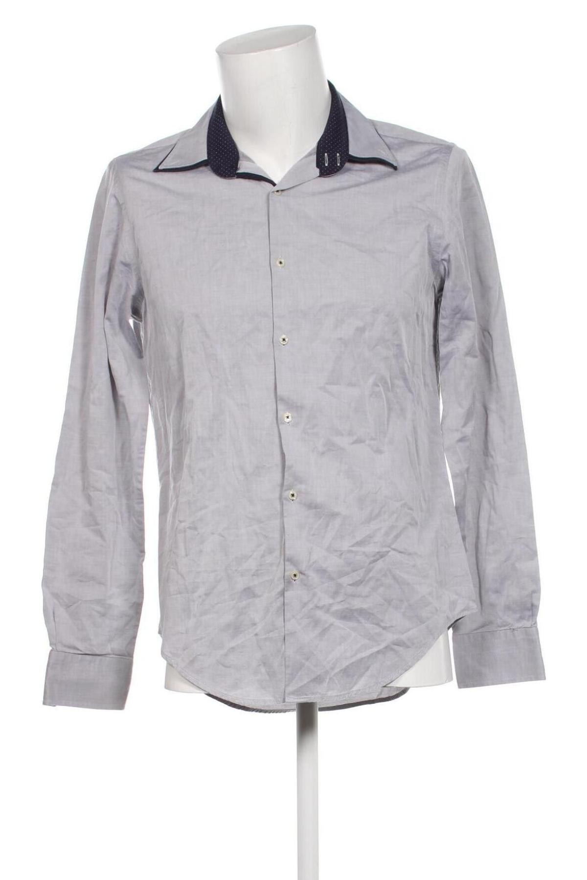 Herrenhemd Zara Man, Größe L, Farbe Grau, Preis 23,66 €