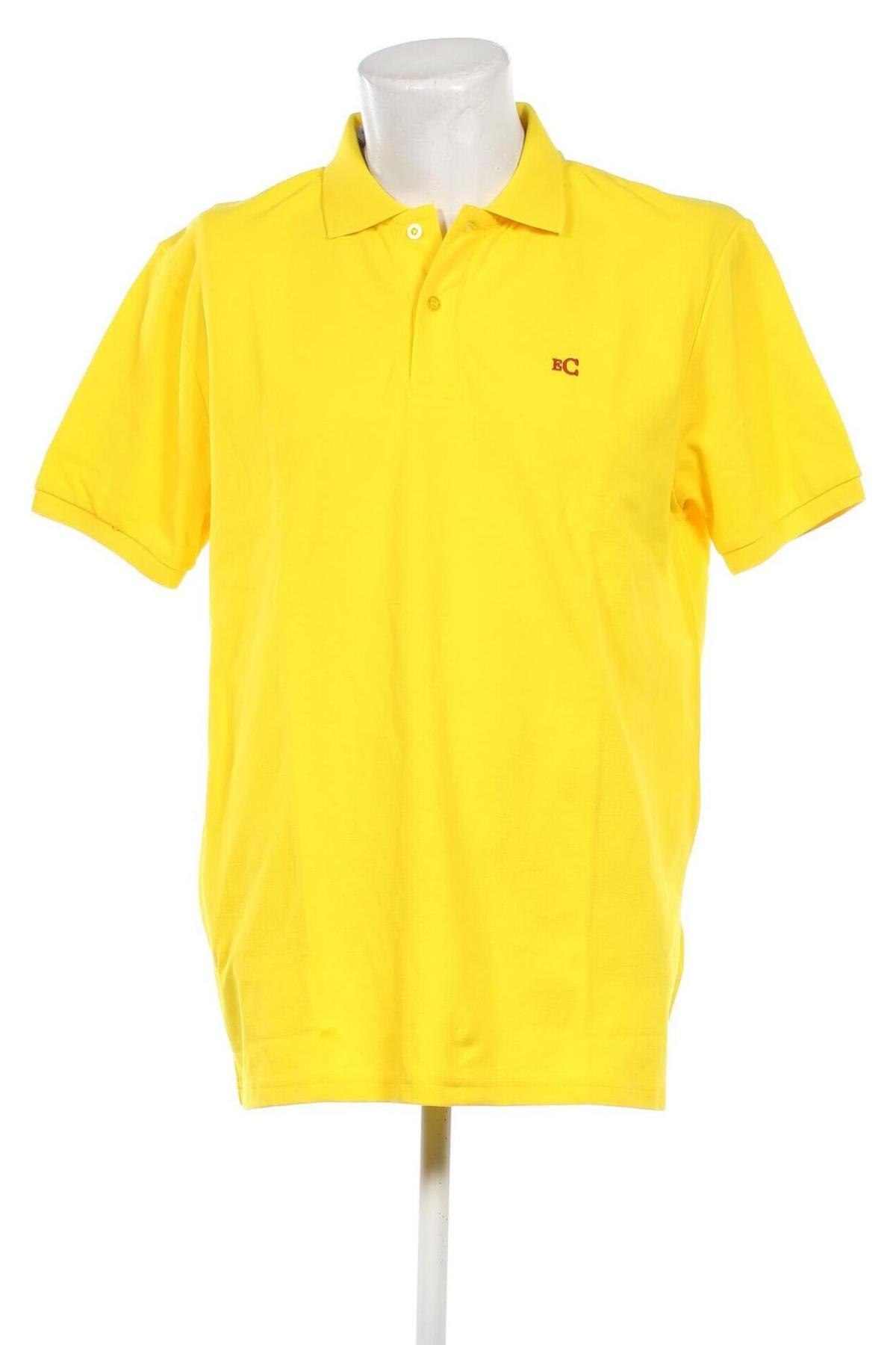 Ανδρικό t-shirt Edoardo Caravella, Μέγεθος XXL, Χρώμα Κίτρινο, Τιμή 28,87 €