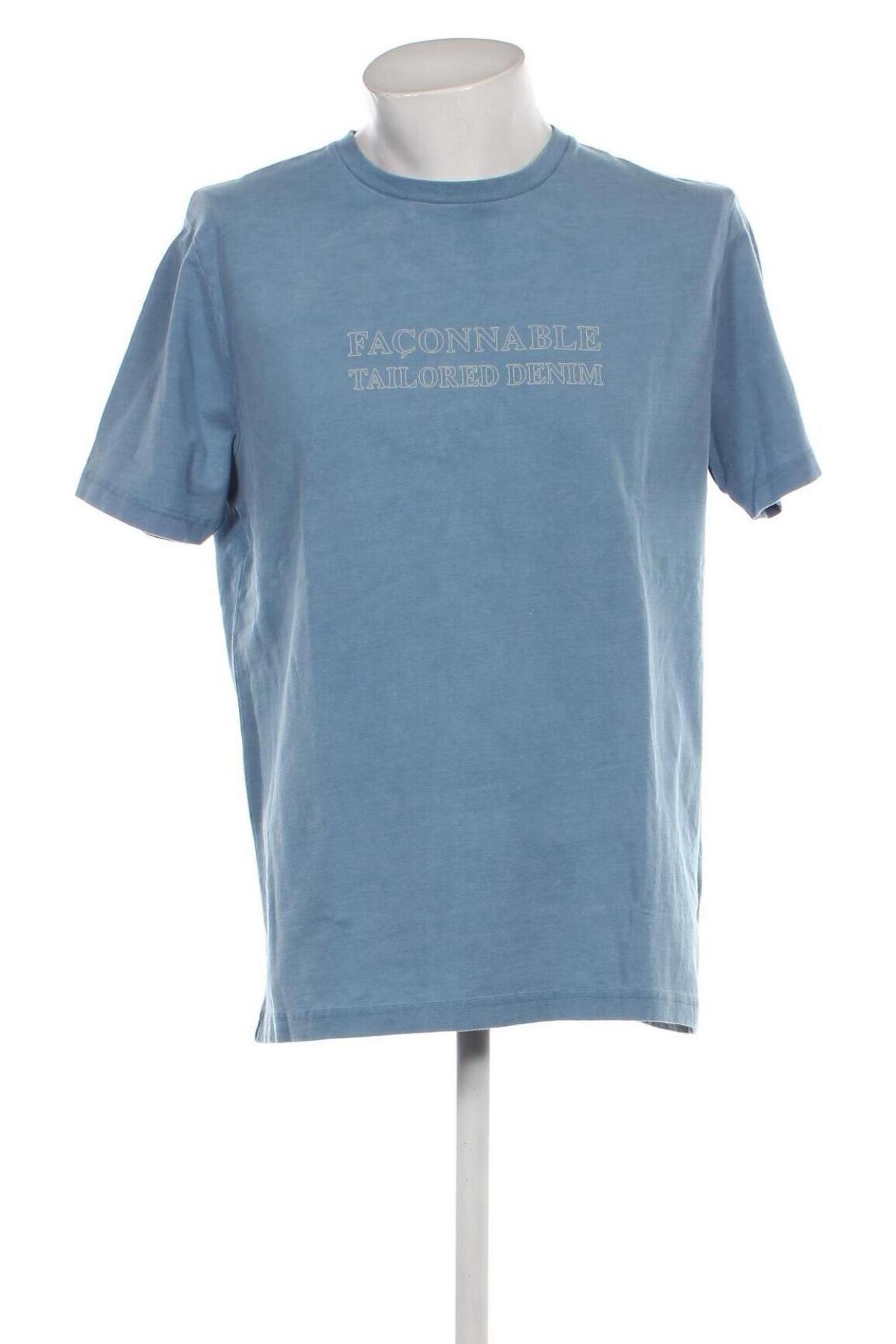 Herren T-Shirt Faconnable, Größe L, Farbe Blau, Preis 58,76 €