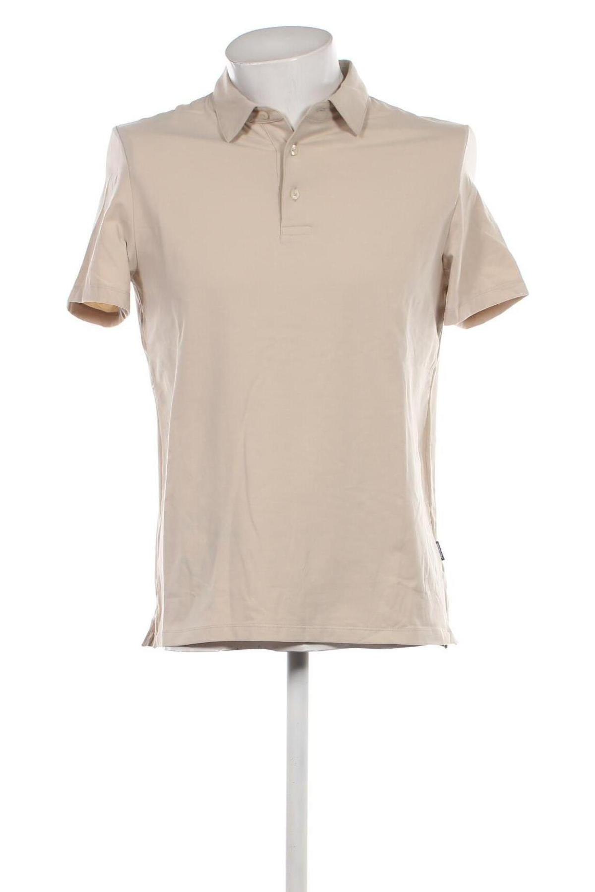Мъжка тениска Faconnable, Размер M, Цвят Бежов, Цена 114,00 лв.