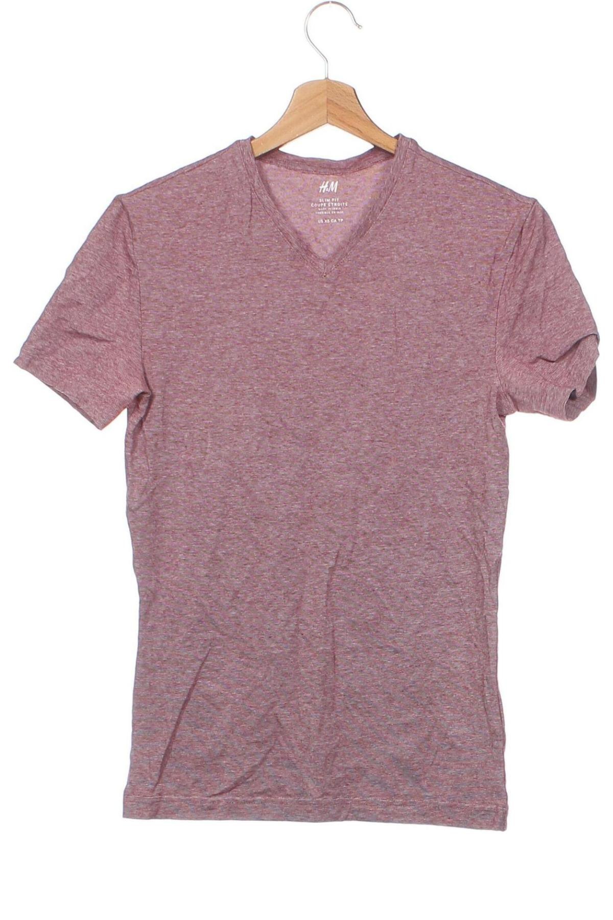 Pánské tričko  H&M, Velikost XS, Barva Červená, Cena  87,00 Kč