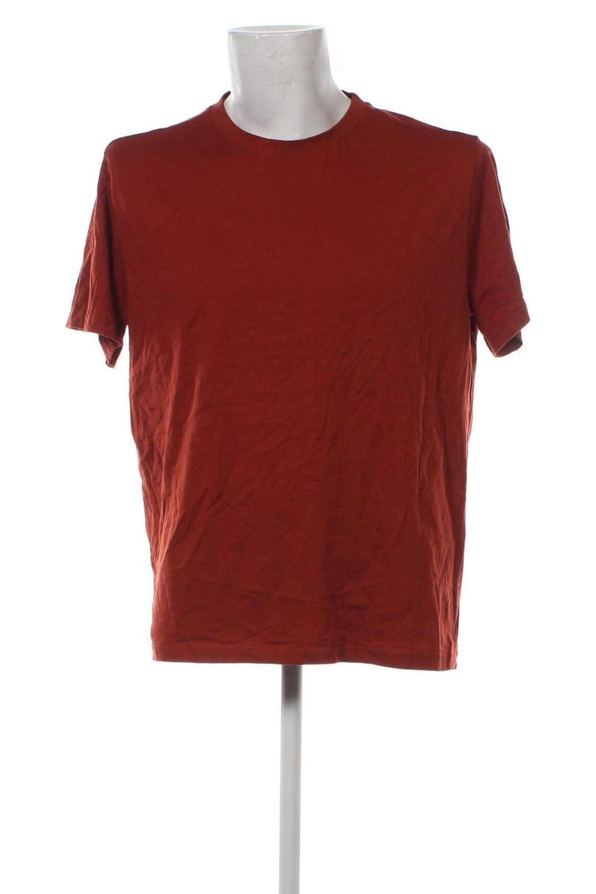 Мъжка тениска H&M, Размер XL, Цвят Оранжев, Цена 13,00 лв.