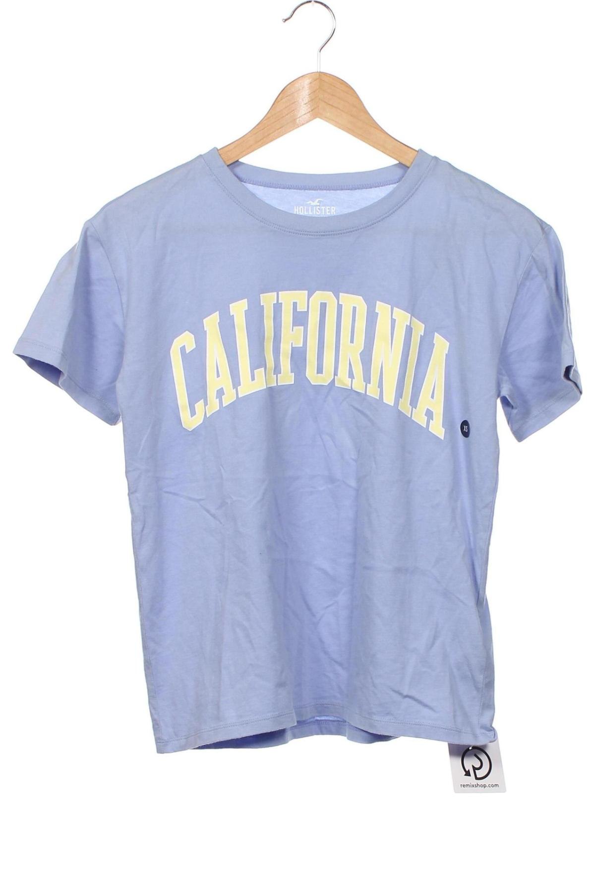 Herren T-Shirt Hollister, Größe XS, Farbe Blau, Preis 18,47 €