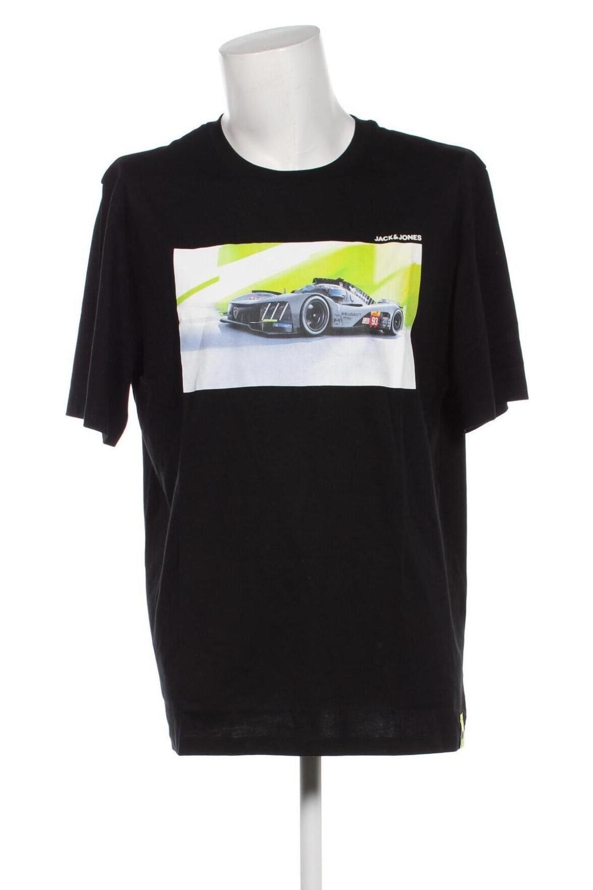 Herren T-Shirt Jack & Jones, Größe XXL, Farbe Schwarz, Preis 13,58 €
