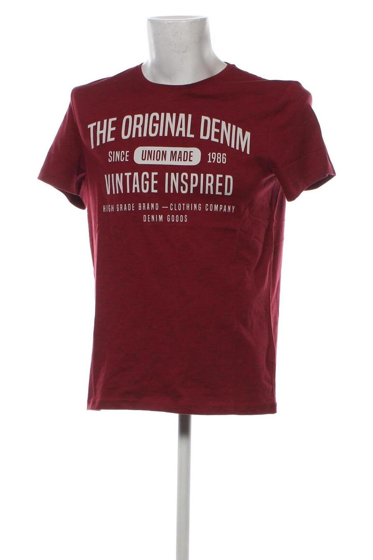 Herren T-Shirt John Devin, Größe M, Farbe Rot, Preis 10,82 €