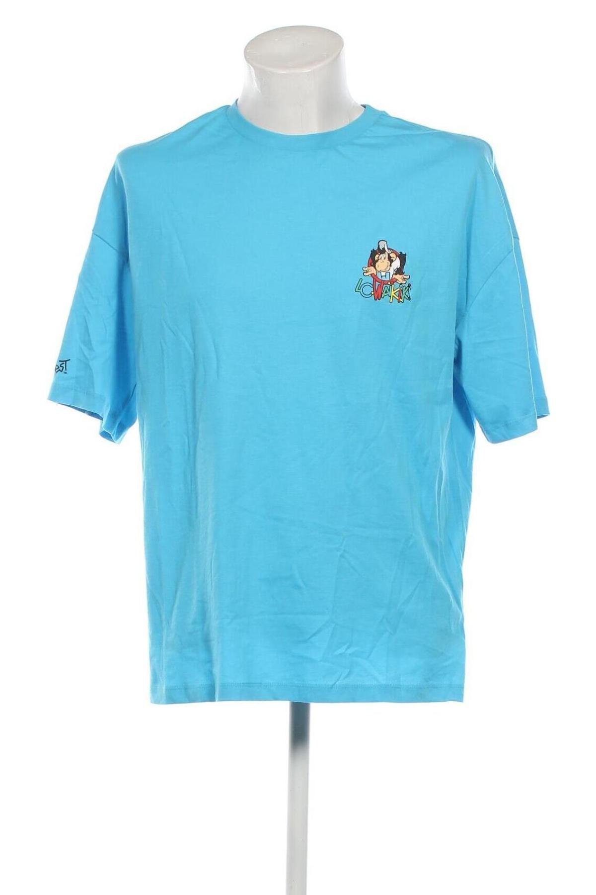 Ανδρικό t-shirt LCW, Μέγεθος M, Χρώμα Μπλέ, Τιμή 5,84 €